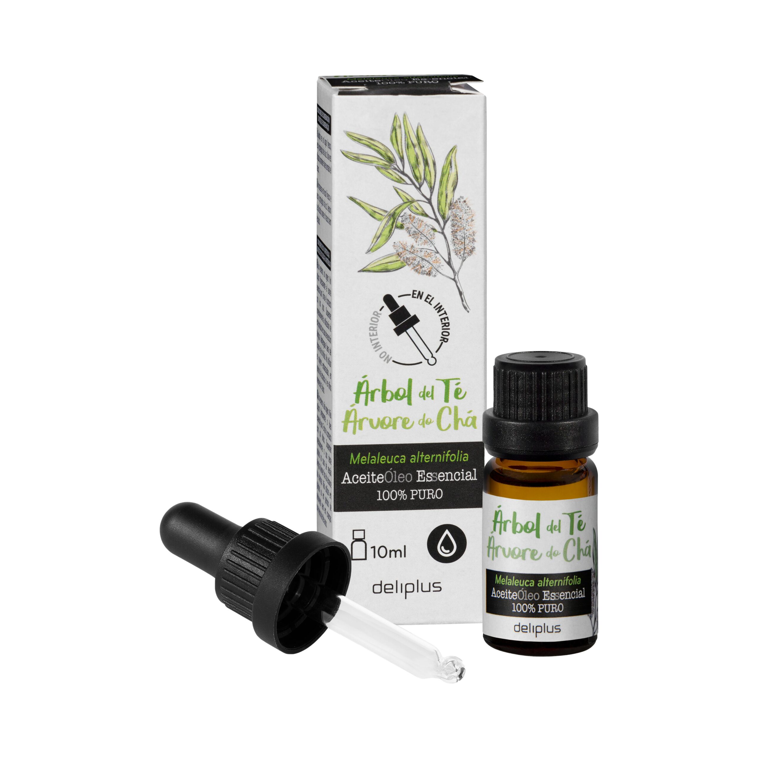 Aceite árbol del té 100% puro Deliplus con pipeta dosificadora Mercadona