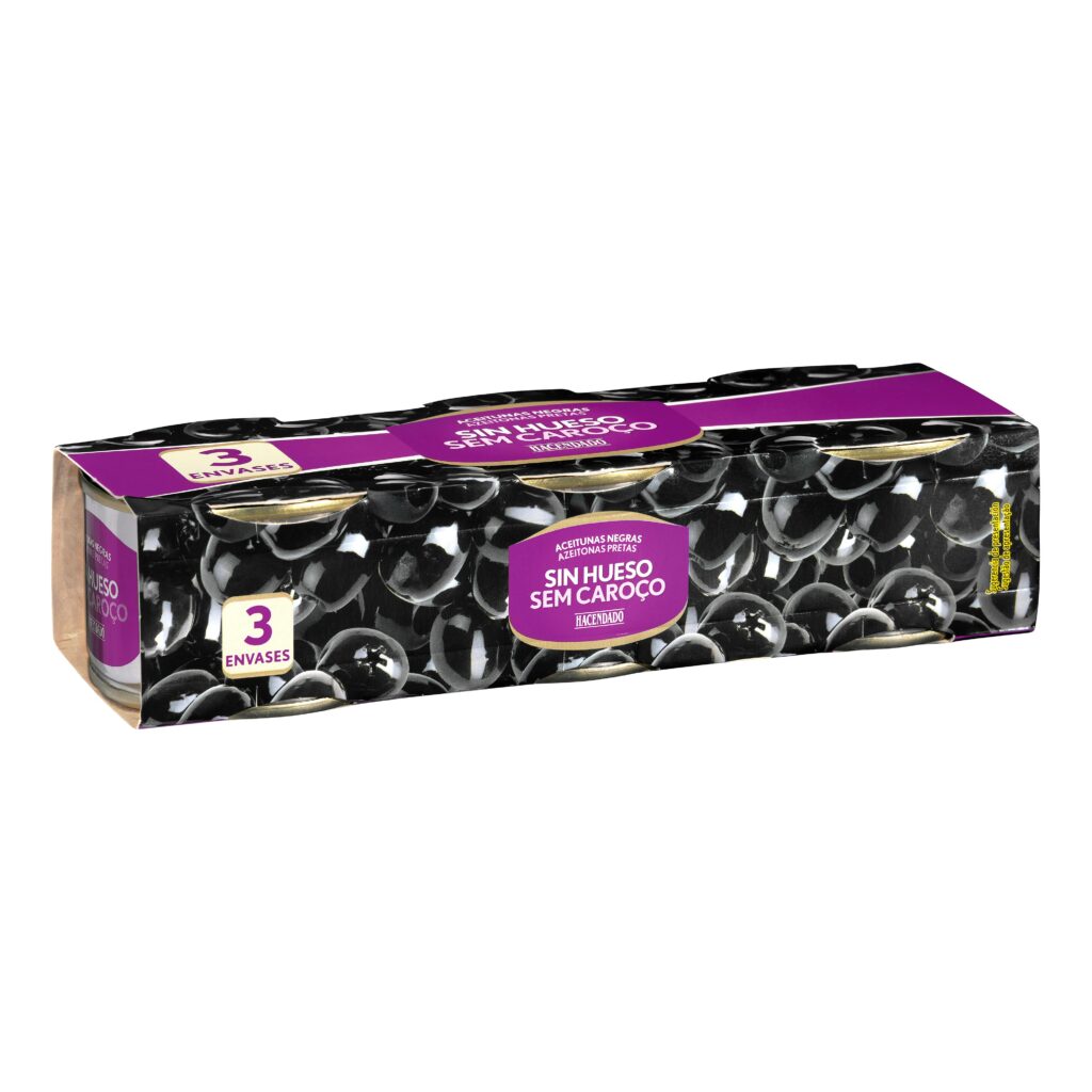 Aceitunas negras Hacendado sin hueso