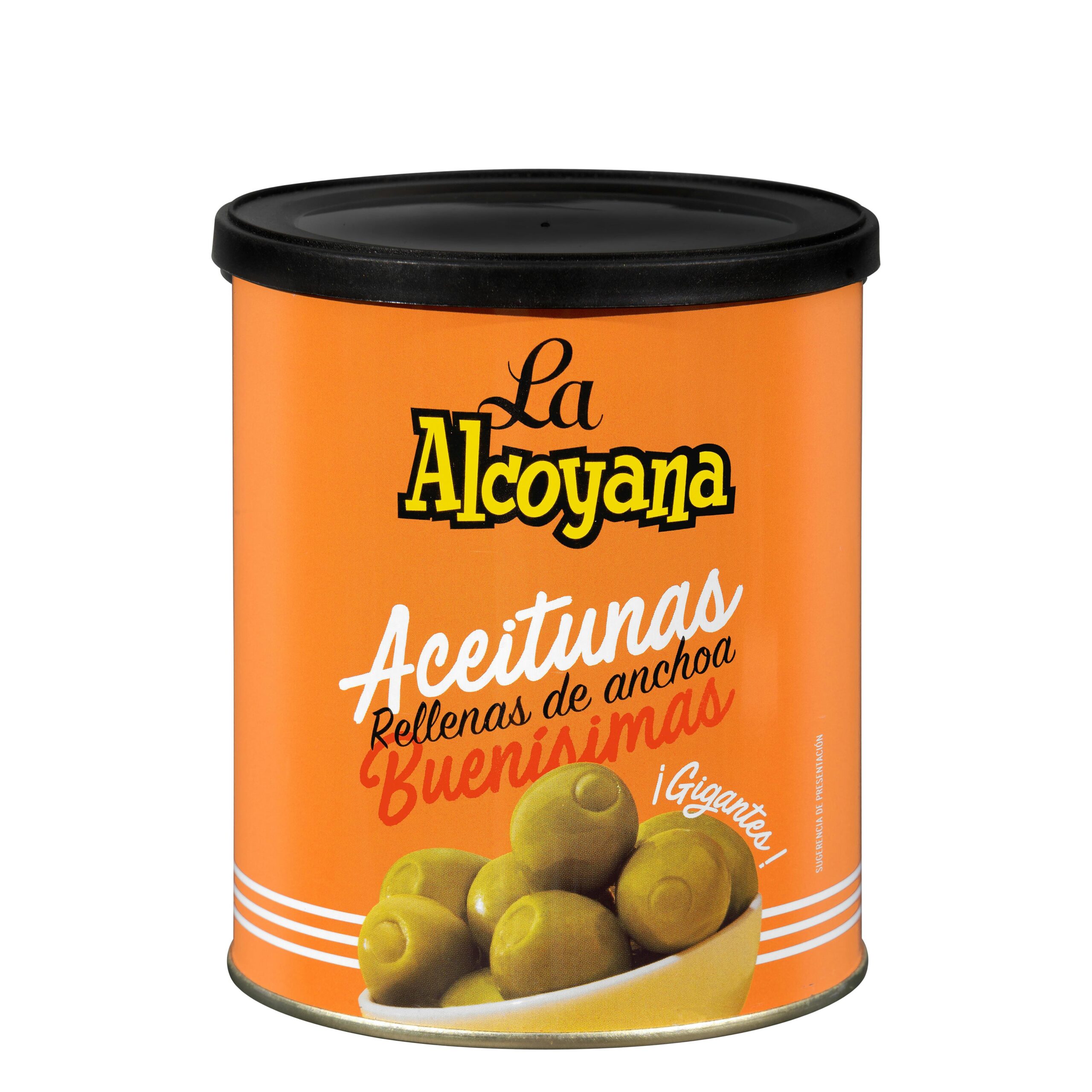 Aceitunas rellenas de anchoa La Alcoyana Aceitunas rellenas de anchoa La Alcoyana