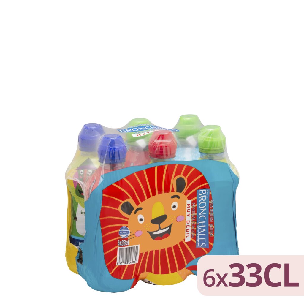 Agua mineral pequeña Bronchales tapón infantil mineralización muy débil