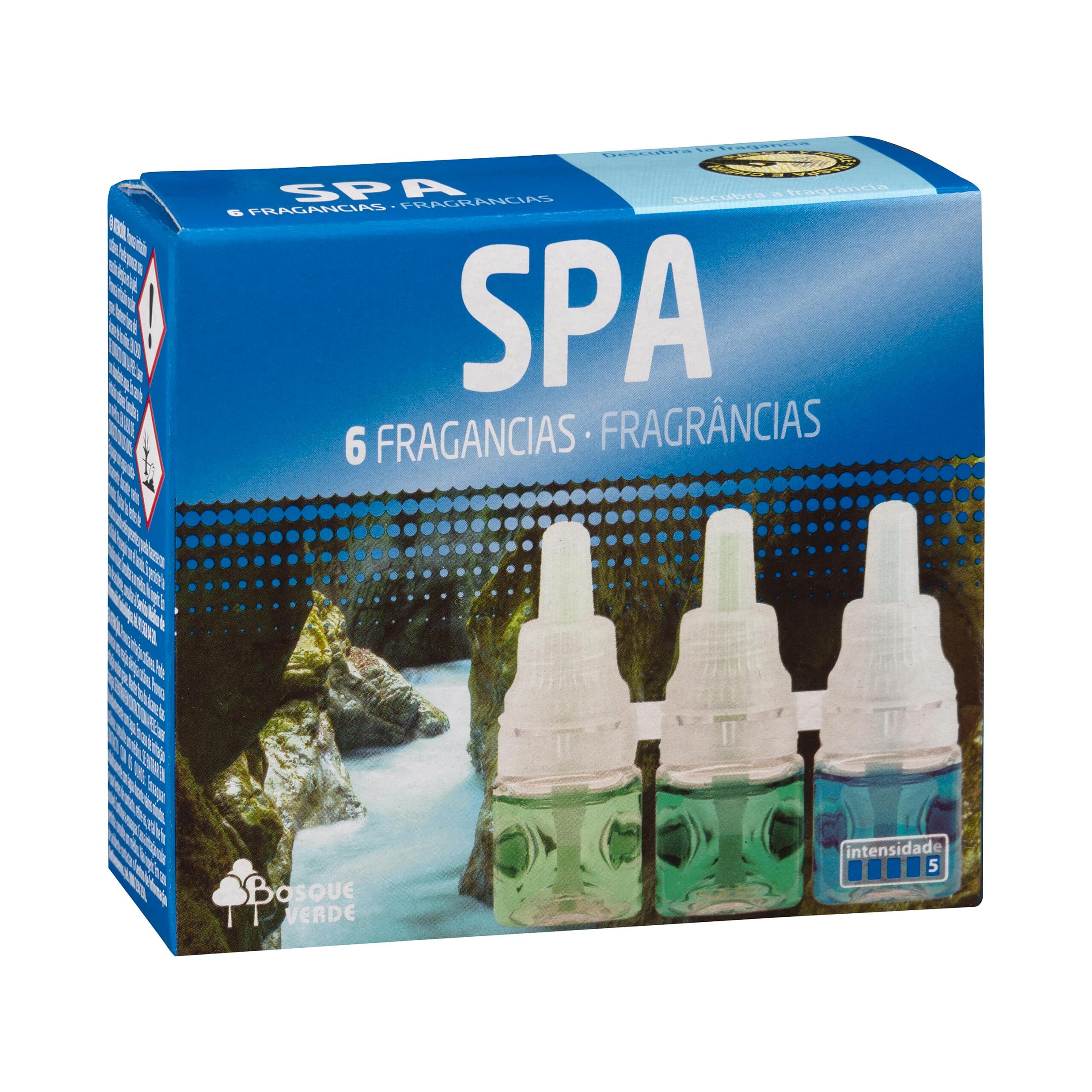 Ambientador eléctrico Spa Bosque Verde 6 fragancias recambio Ambientador eléctrico Spa Bosque Verde 6 fragancias recambio
