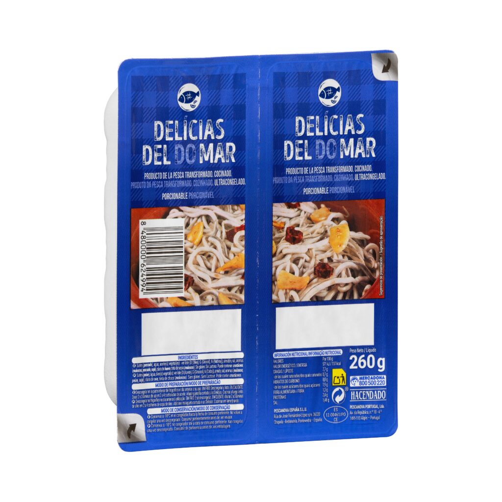 Anguriñas de surimi Hacendado ultracongeladas