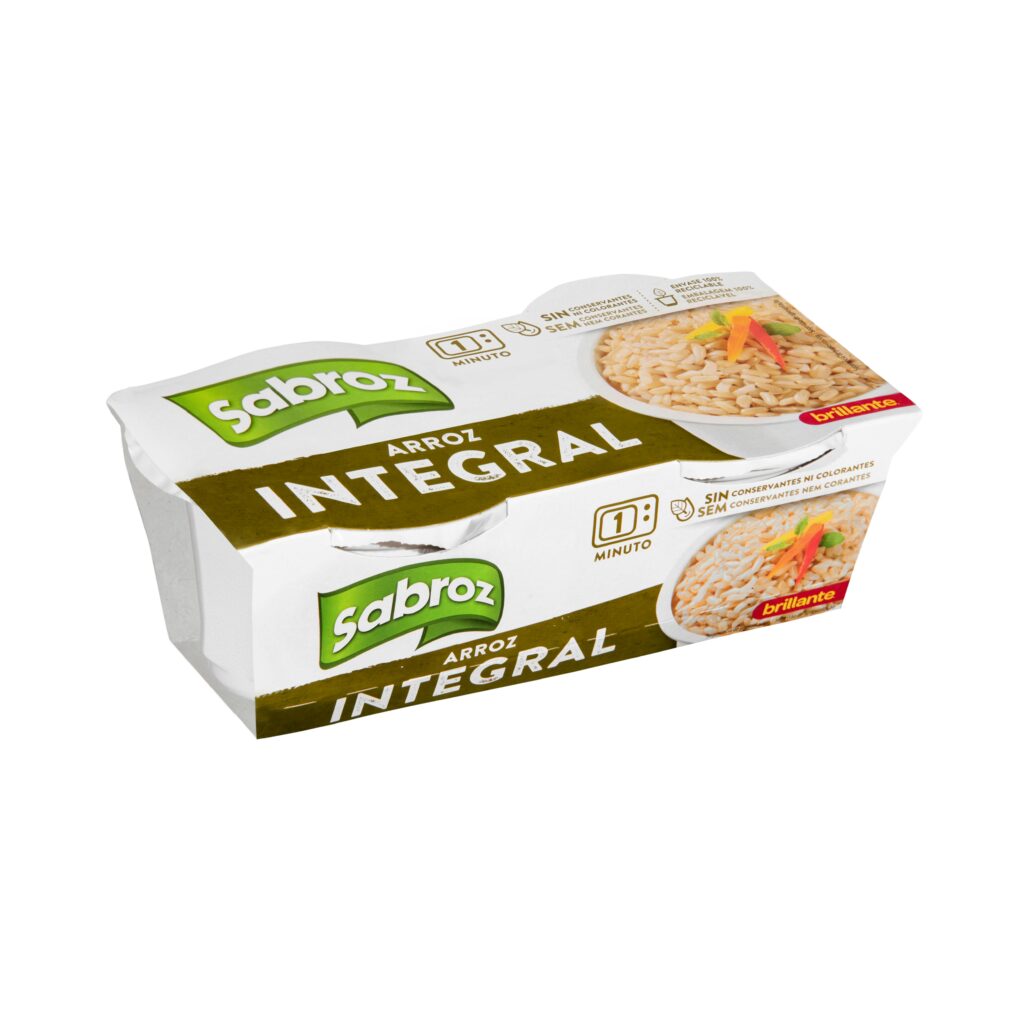 Arroz cocido integral Sabroz Brillante