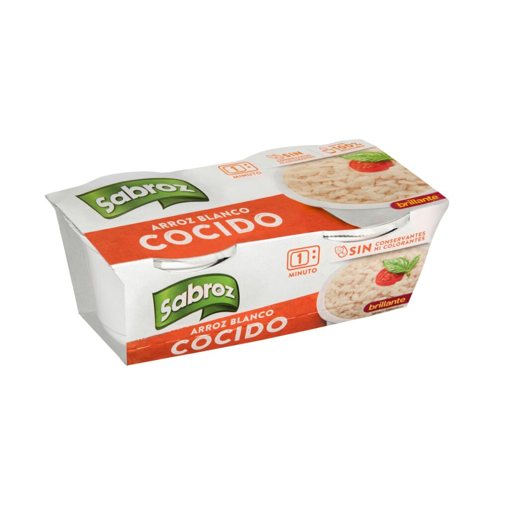 Arroz cocido redondo Sabroz Brillante