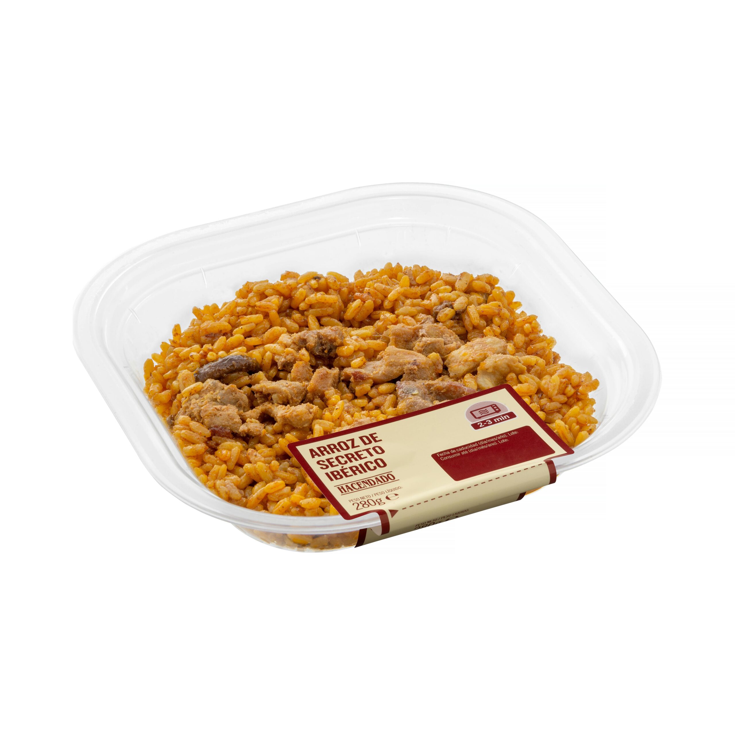 Arroz de secreto ibérico con setas Hacendado Arroz de secreto ibérico con setas Hacendado