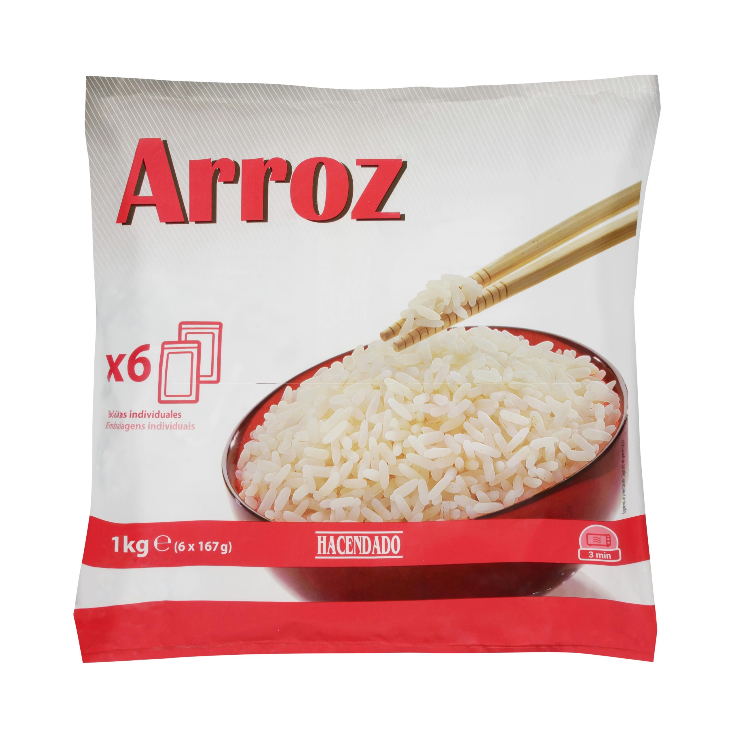 Arroz precocido Hacendado ultracongelado Arroz precocido Hacendado ultracongelado