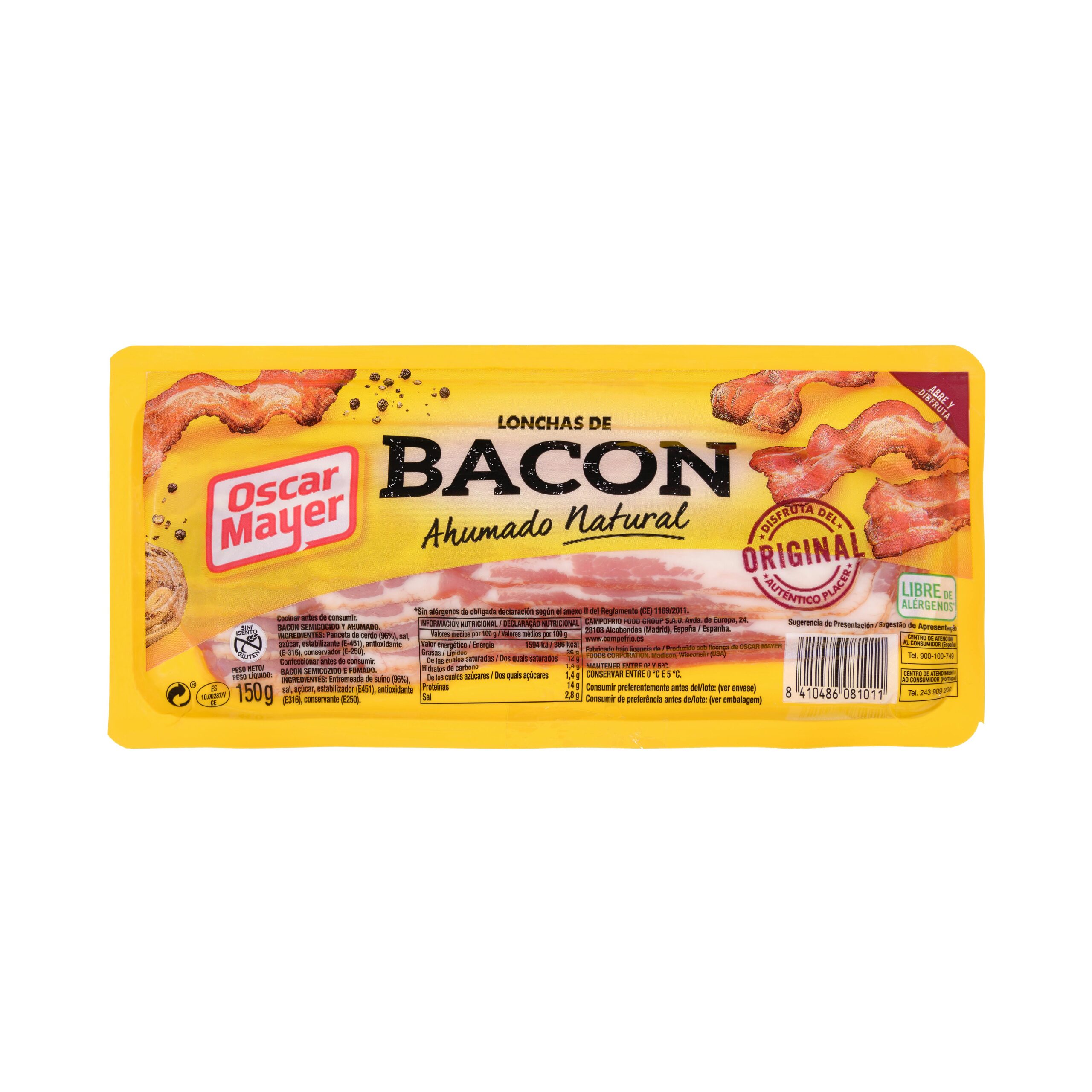 Bacón Oscar Mayer lonchas Mercadona