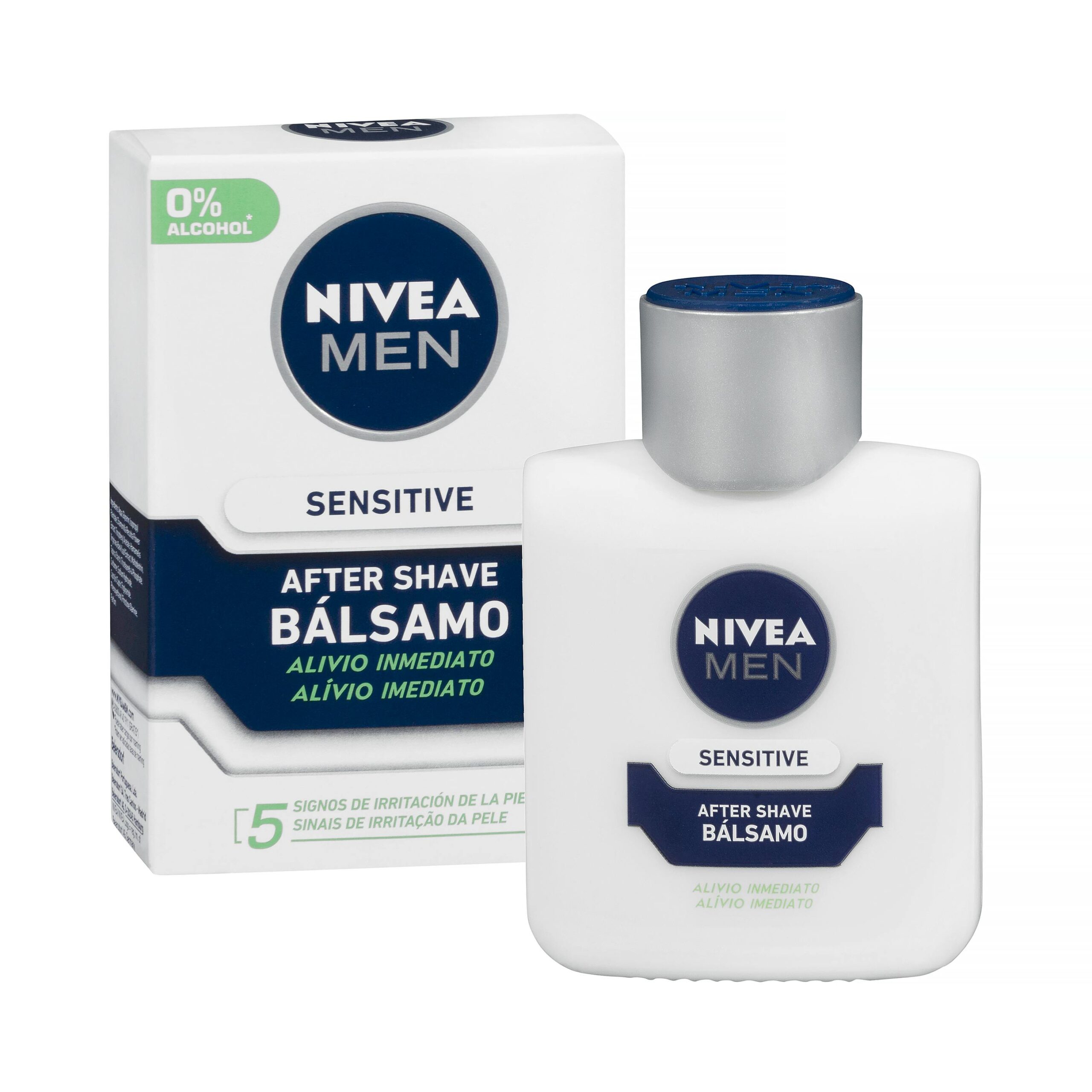 Bálsamo after shave Sensitive Nivea Men 0% alcohol Bálsamo after shave Sensitive Nivea Men 0% alcohol