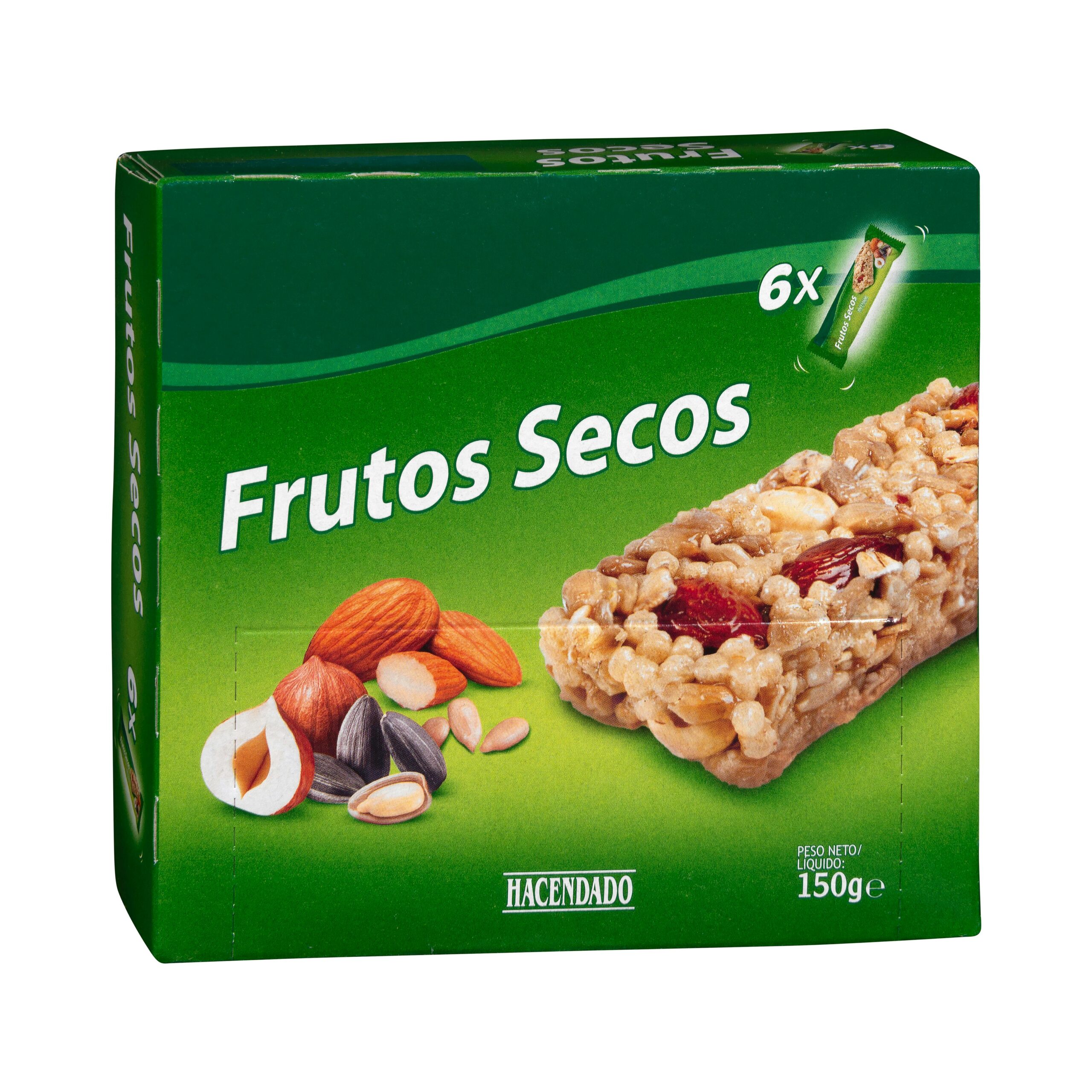 Barritas de cereales con frutos secos Hacendado Mercadona