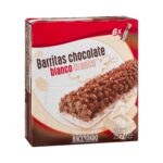 Barritas de cereales Hacendado con chocolate blanco Barritas de cereales Hacendado con chocolate blanco