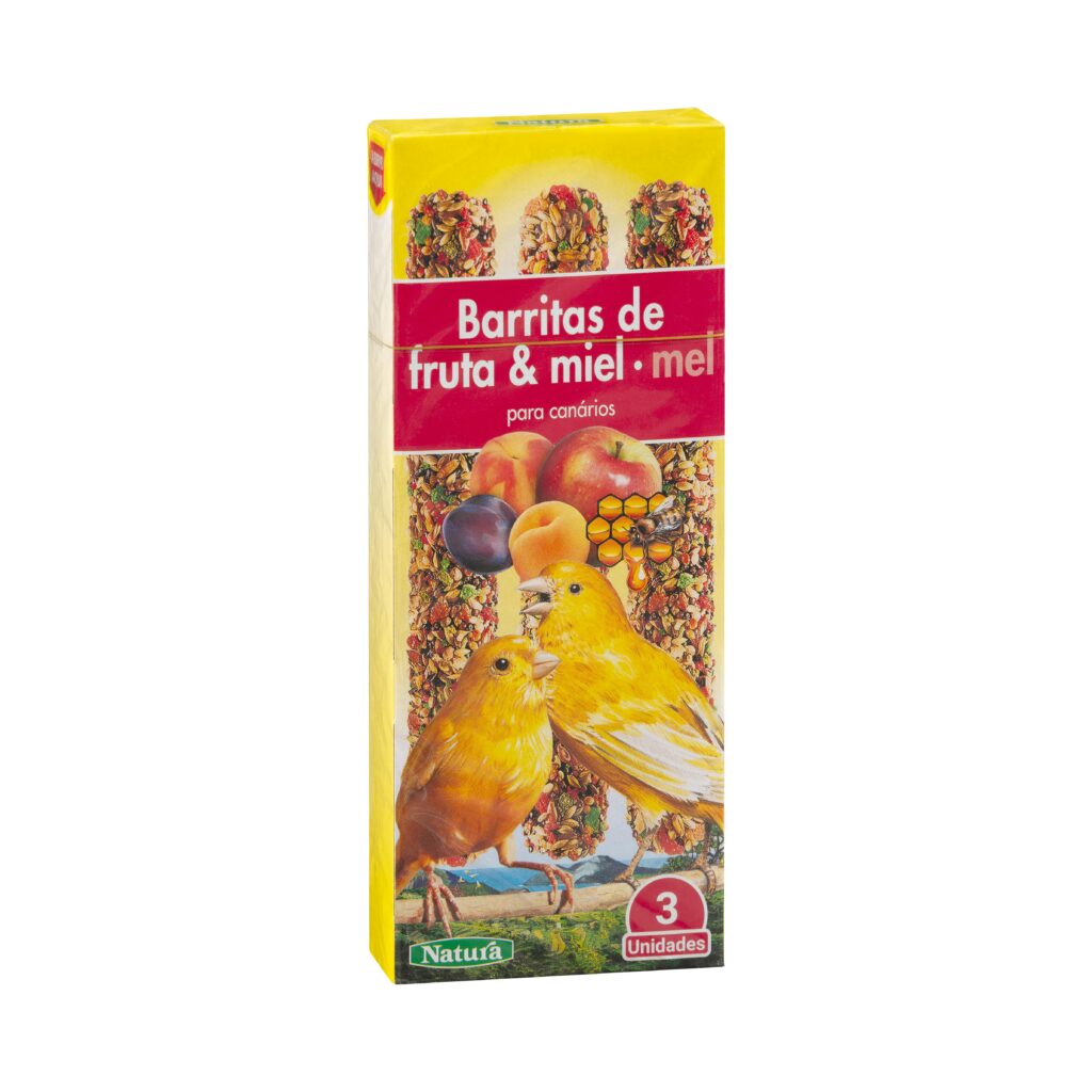 Barritas de fruta y miel para canarios Natura