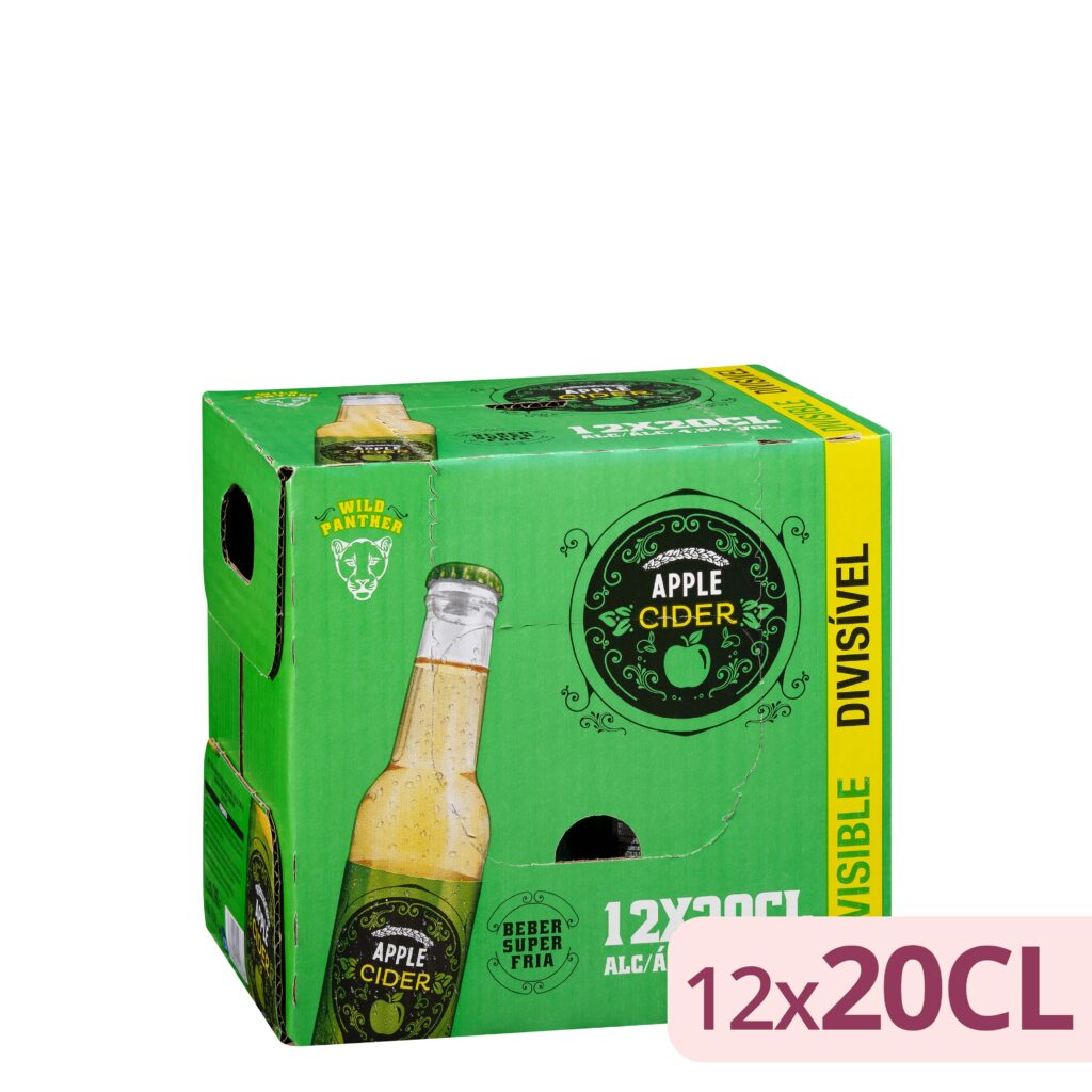 Bebida cider con gas Wild panther sabor a manzana