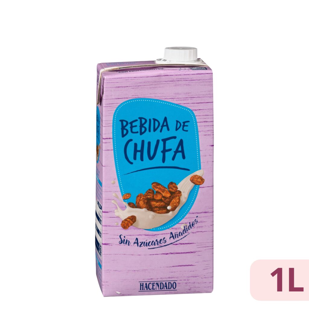 Bebida de chufa Hacendado sin azúcares añadidos
