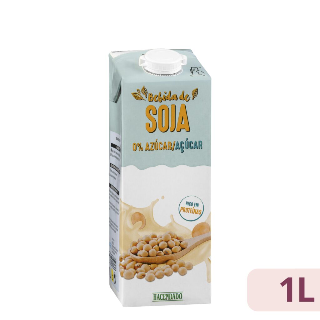 Bebida de soja 0% azúcares Hacendado