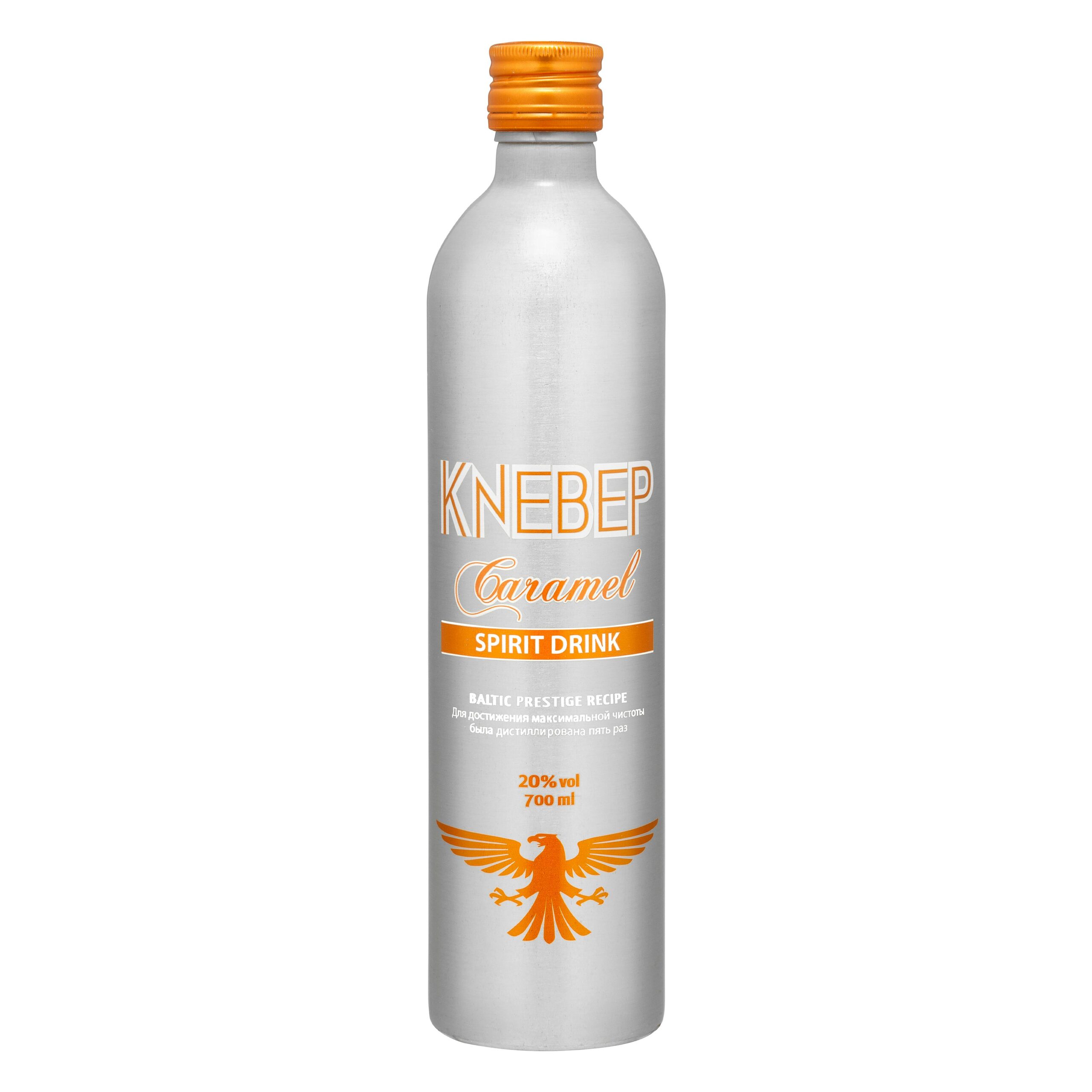 Bebida espirituosa a base de vodka Knebep caramelo Mercadona