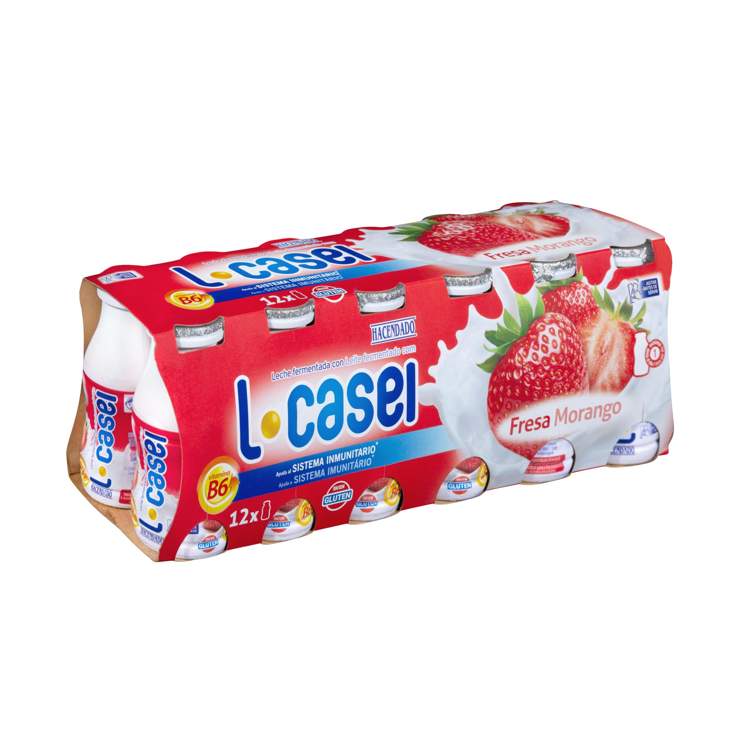 Bebida láctea de fresa L-casei Hacendado Mercadona