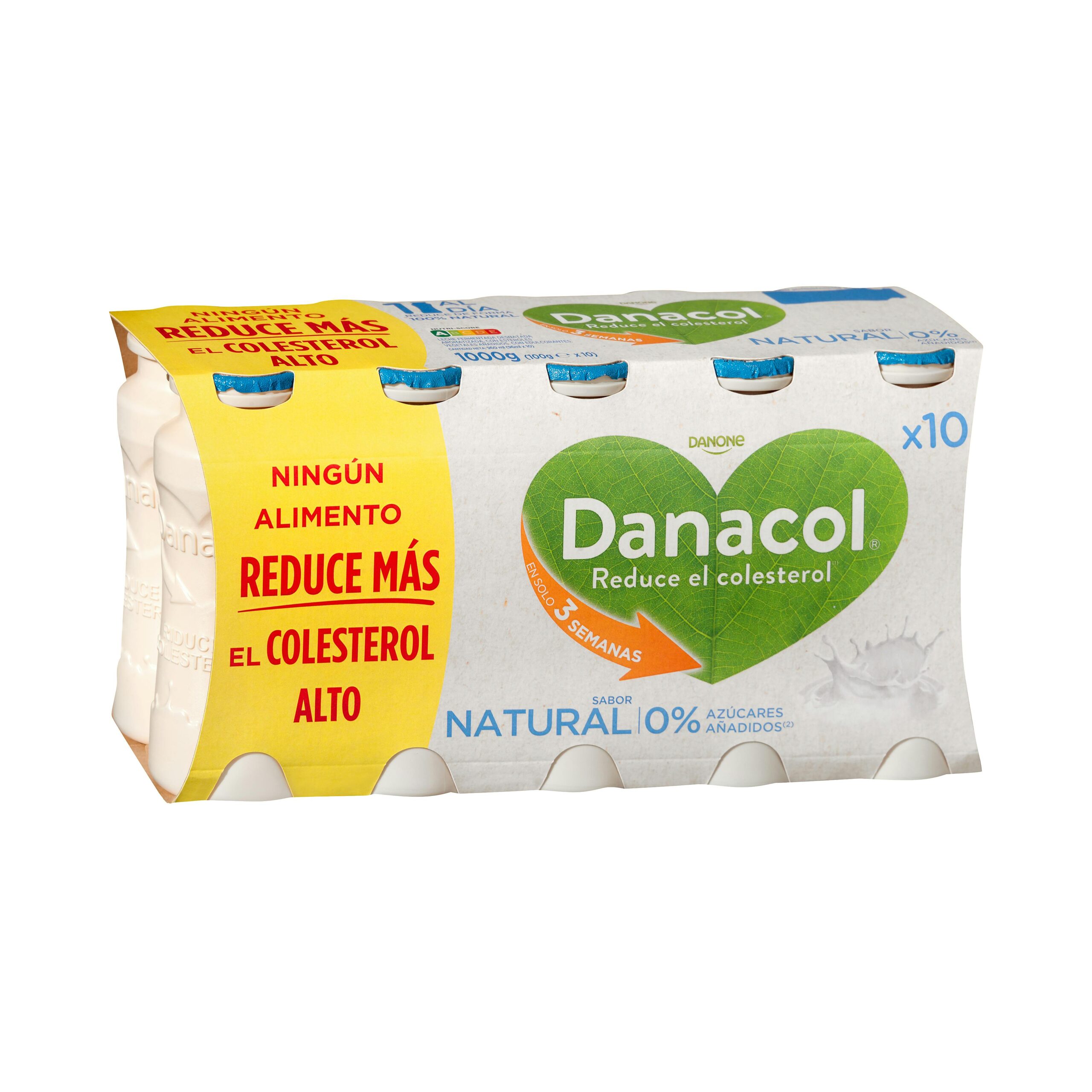 Bebida láctea natural Danacol 0% azúcares añadidos Danone Mercadona