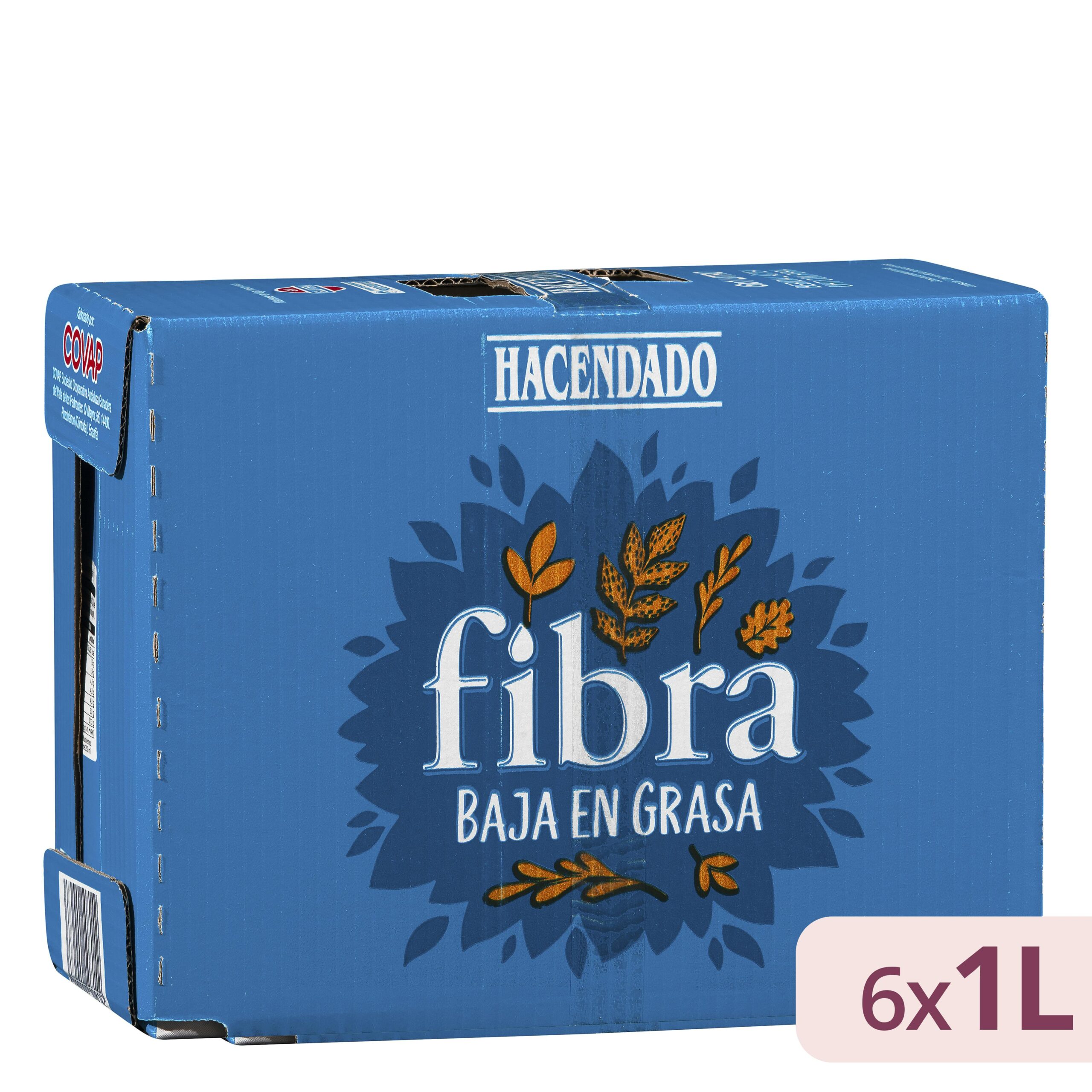 Bebida láctea semidesnatada con fibra Hacendado Mercadona