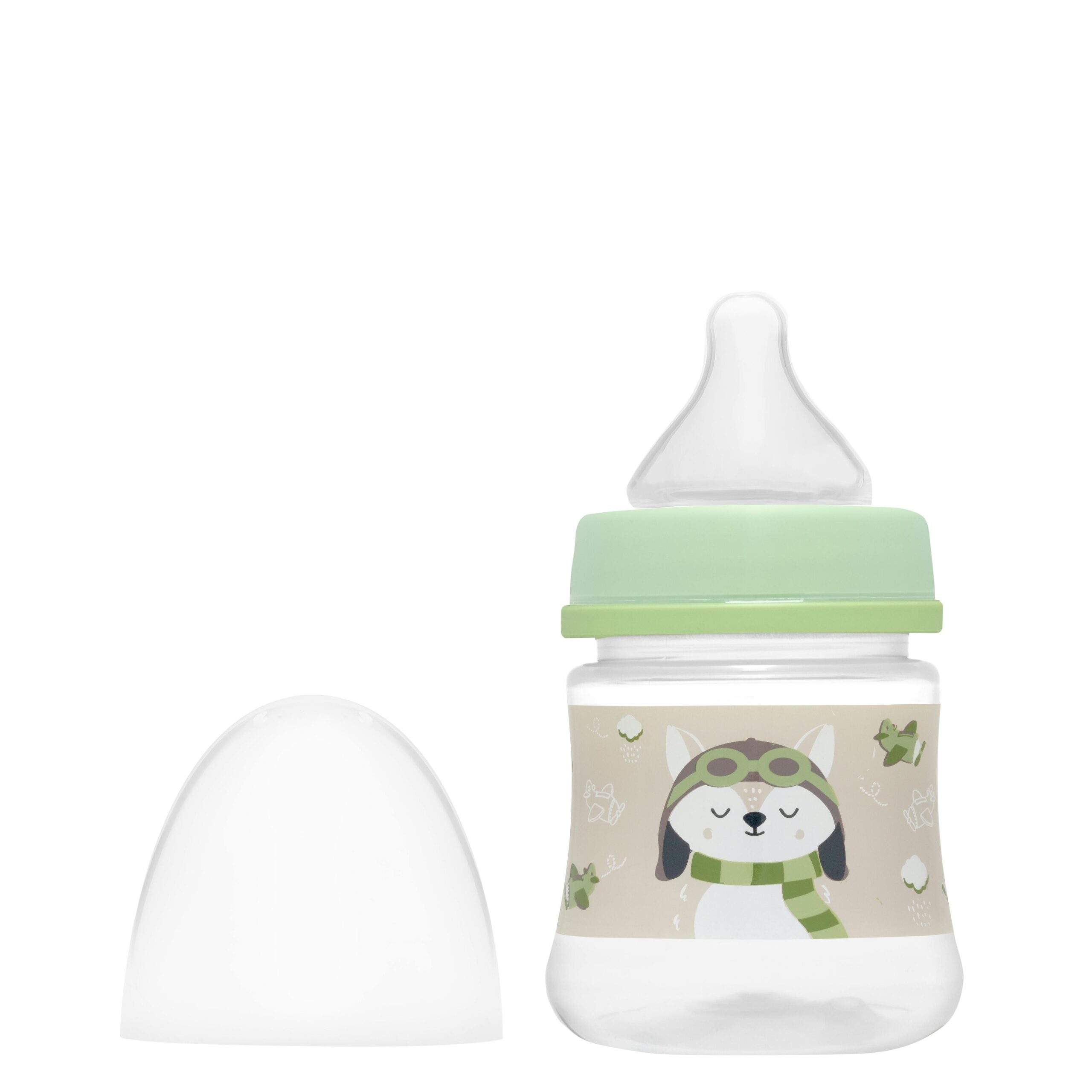 Biberón 150 ml tetina silicona flujo lento +0 meses Deliplus Mercadona