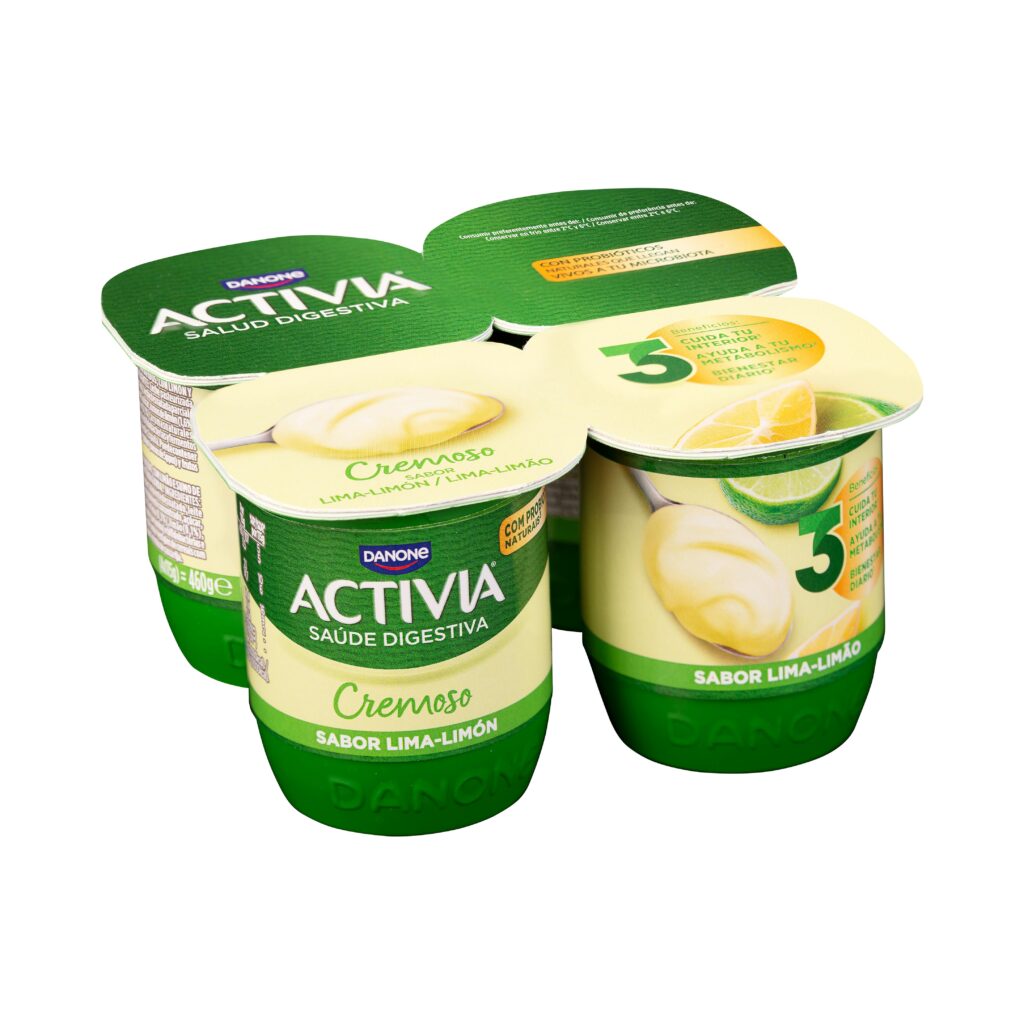Bífidus cremoso con lima y limón Activia Danone