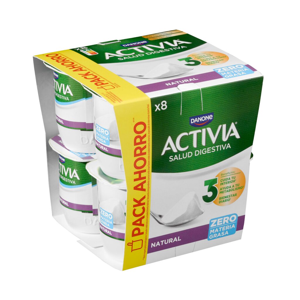 Bífidus desnatado natural Activia zero m.g. Danone