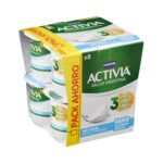 Bífidus desnatado natural edulcorado Activia zero m.g. Danone