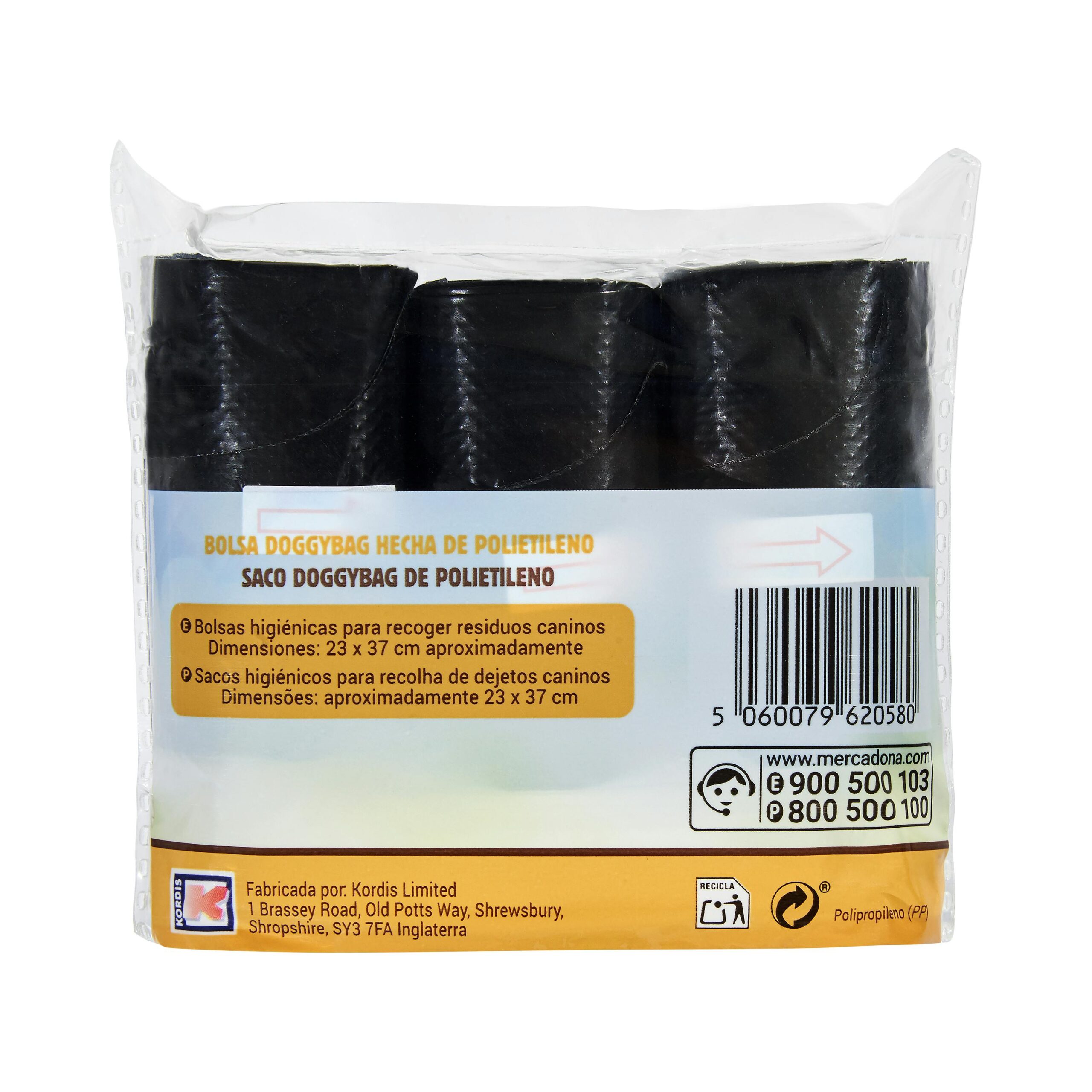 Etiqueta Bolsas para residuos caninos Kordis Doggy bags