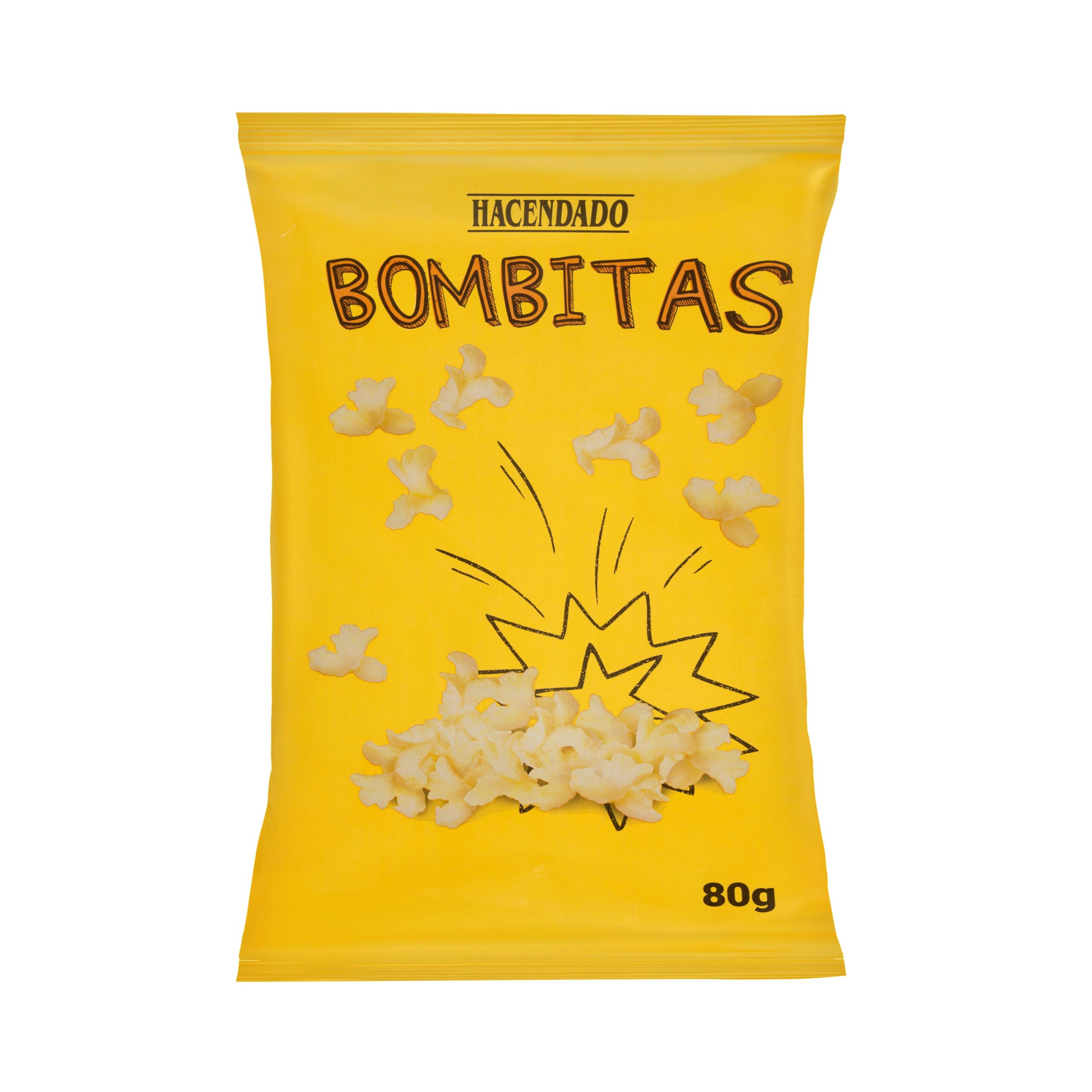 Bombitas de maíz sabor mantequilla Hacendado Mercadona