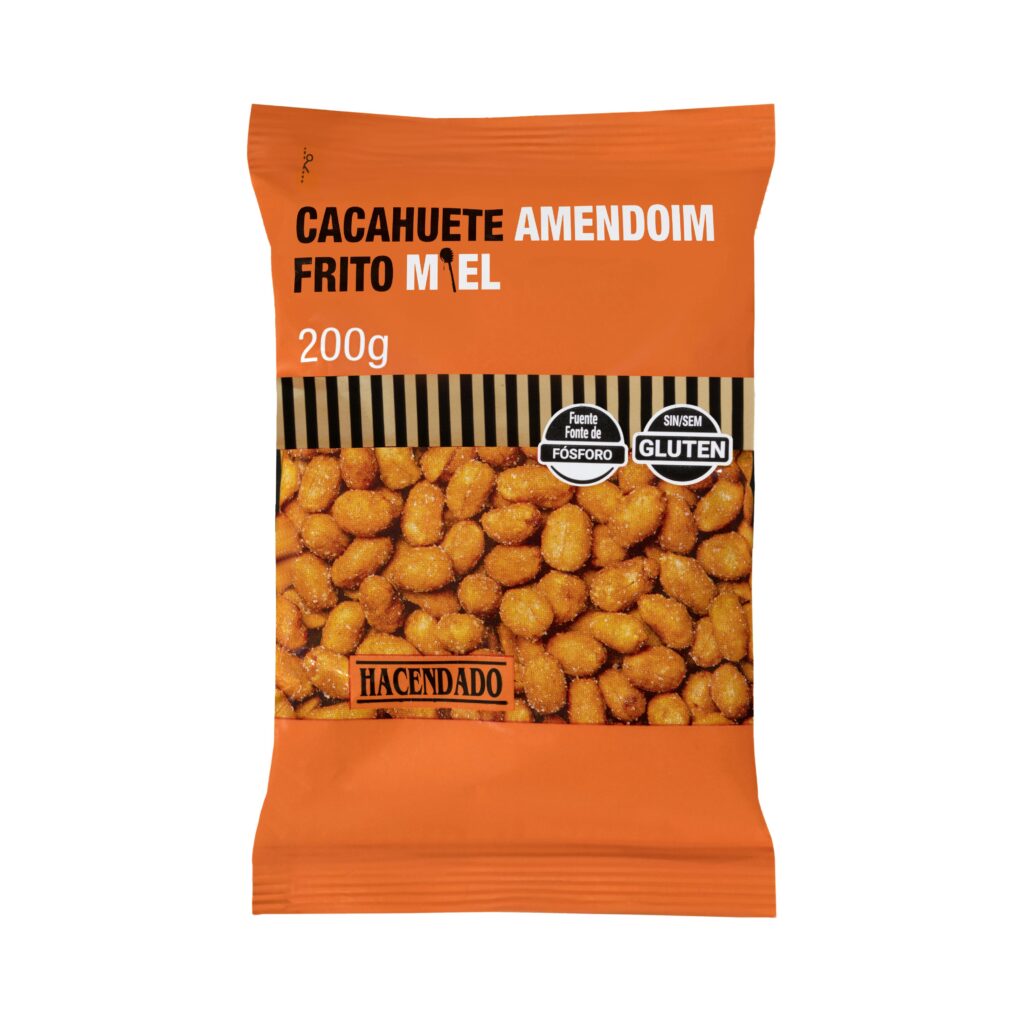 Cacahuete frito con miel Hacendado