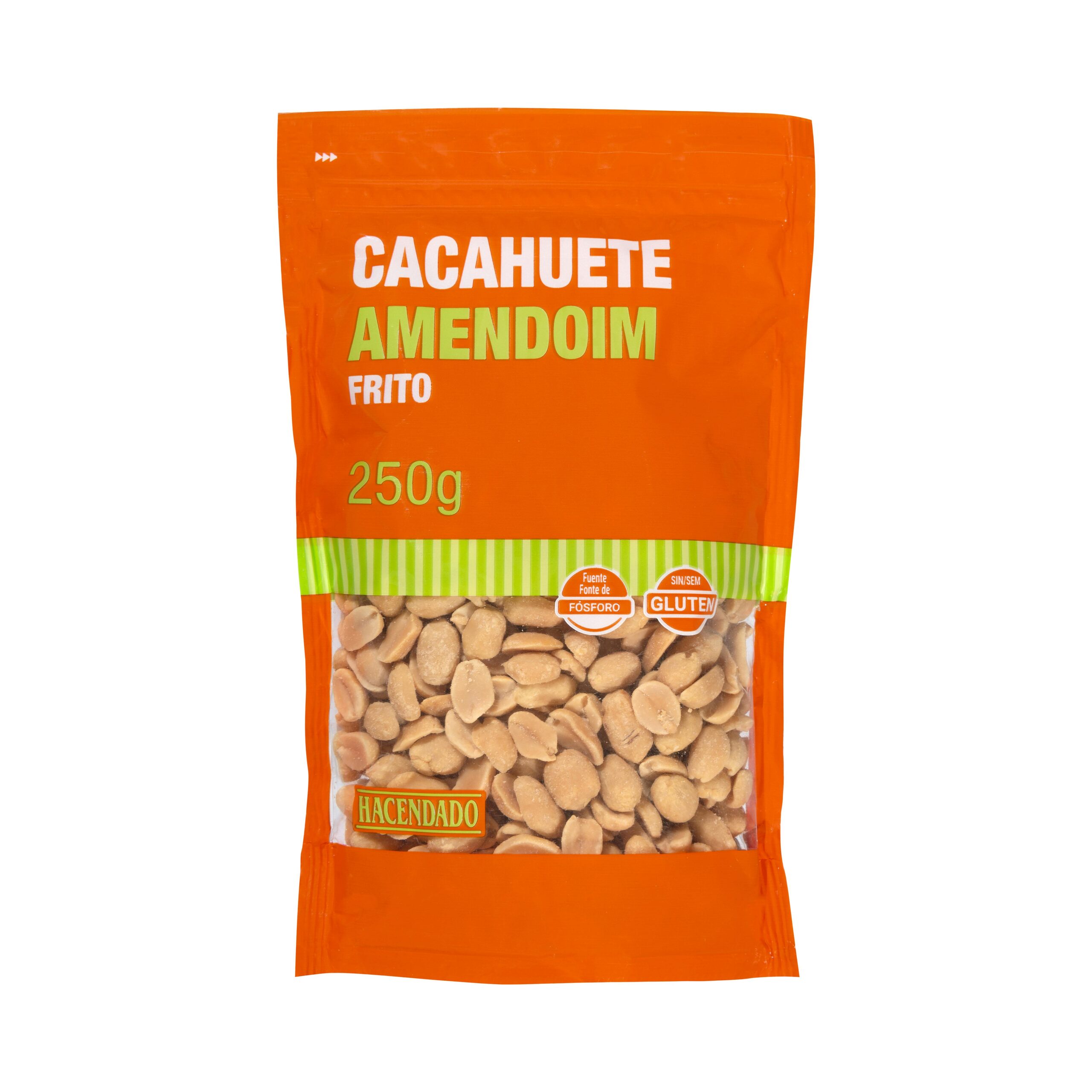 Cacahuete frito con sal Hacendado pelado Mercadona