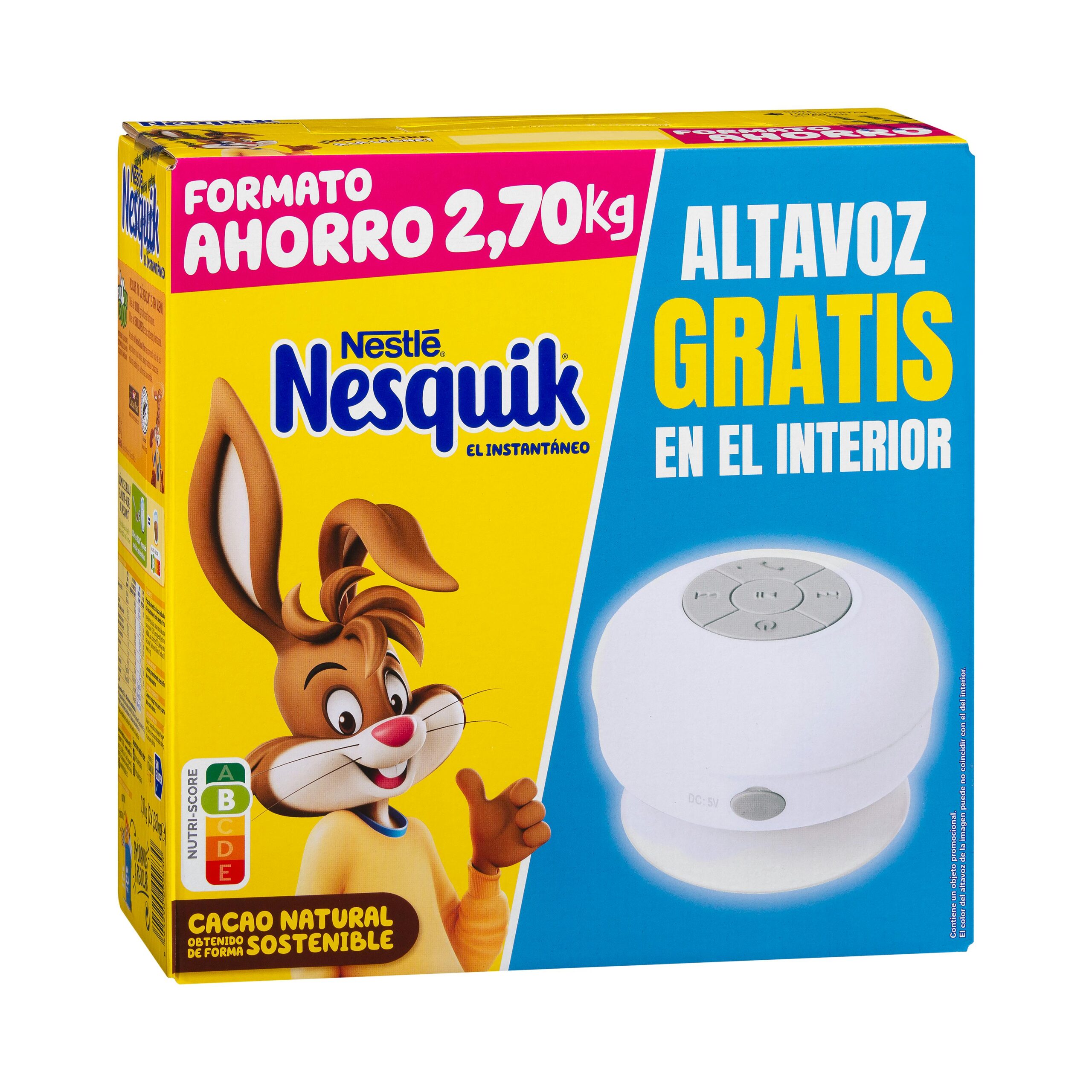 Etiqueta Cacao soluble instantáneo Nesquik