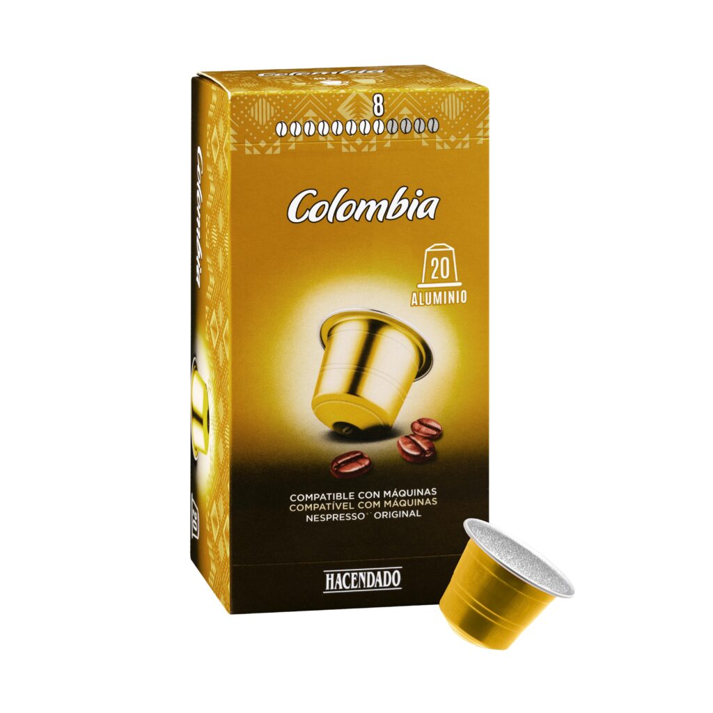 Café en cápsula Colombia Hacendado compatibles máquinas Nespresso
