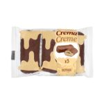 Caña de hojaldre rellena de crema sabor vainilla Hacendado con cobertura de cacao Caña de hojaldre rellena de crema sabor vainilla Hacendado con cobertura de cacao