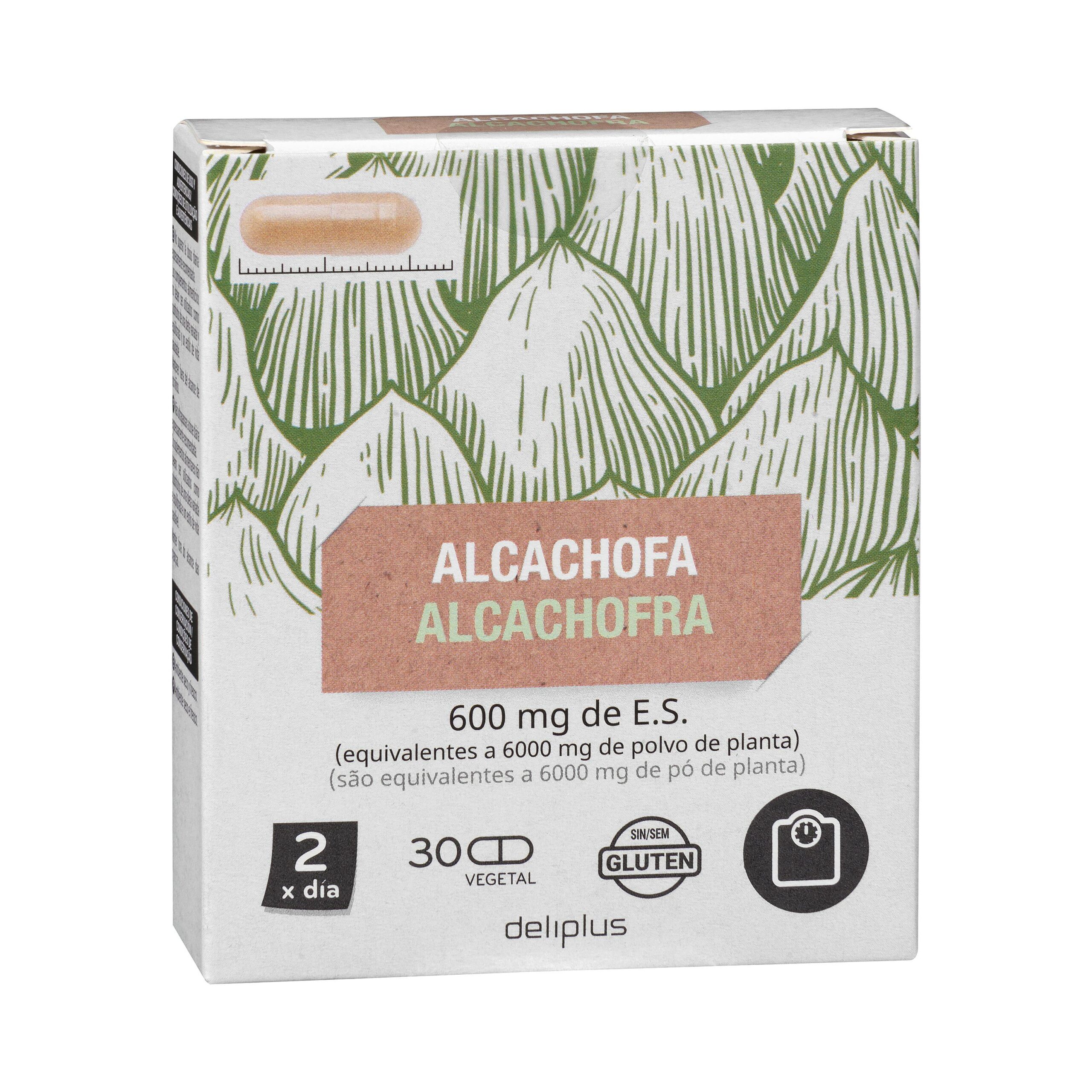 Cápsulas Alcachofa Deliplus elaborado a base de especies vegetales Mercadona