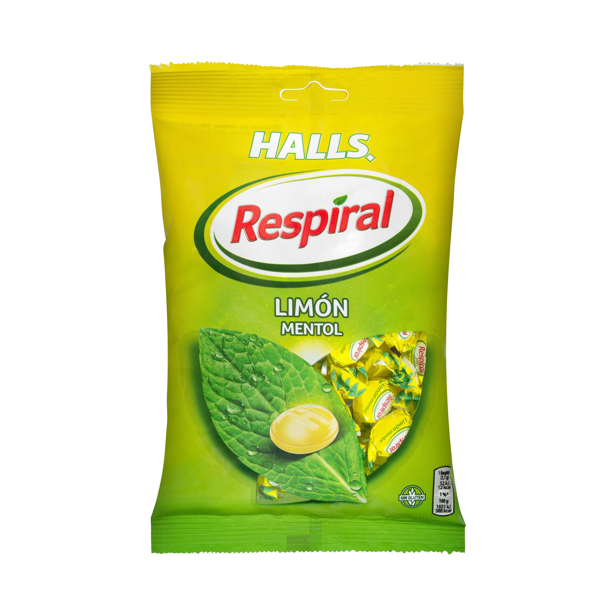 Caramelos limón mentol Respiral Halls Mercadona