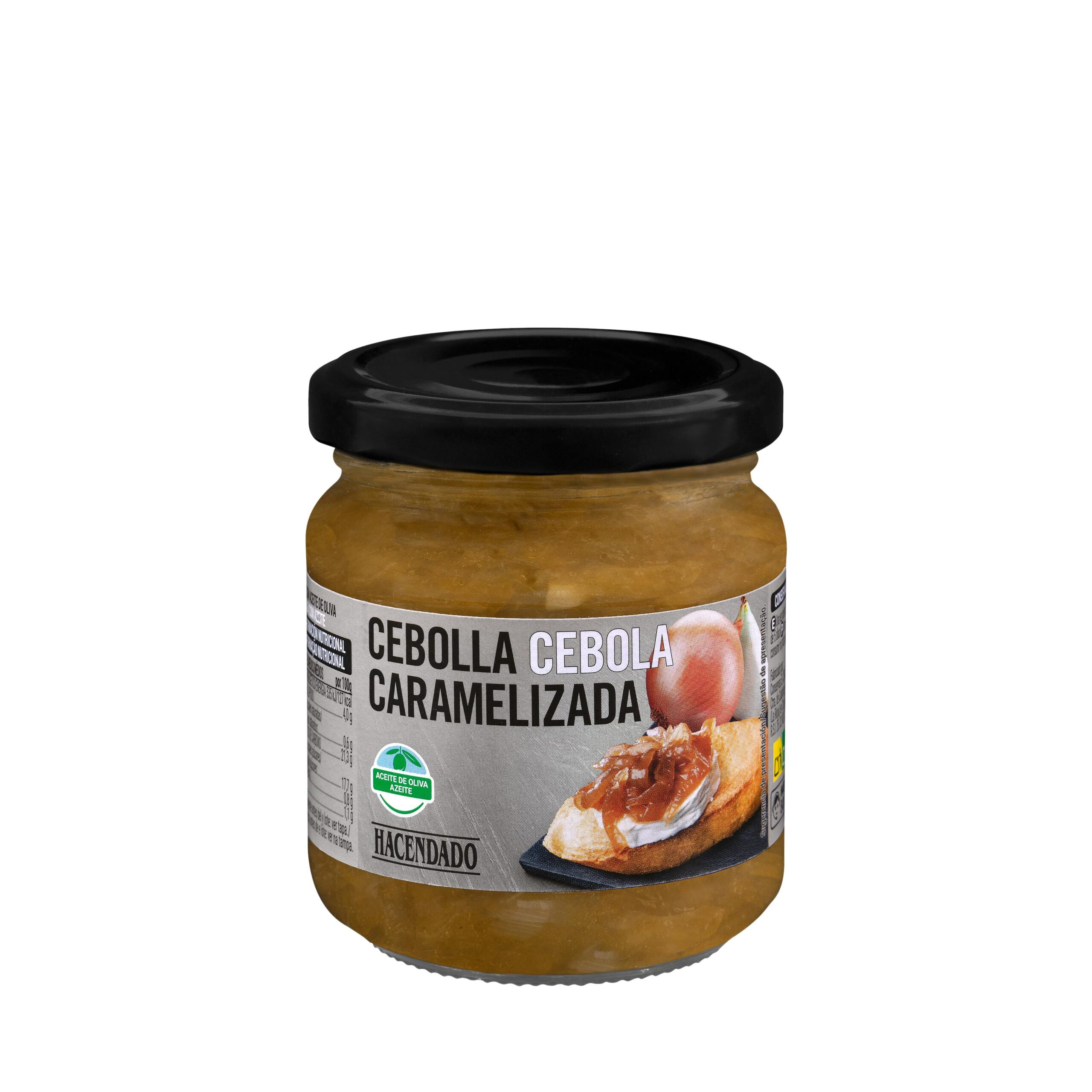 Cebolla caramelizada Hacendado con aceite de oliva Mercadona
