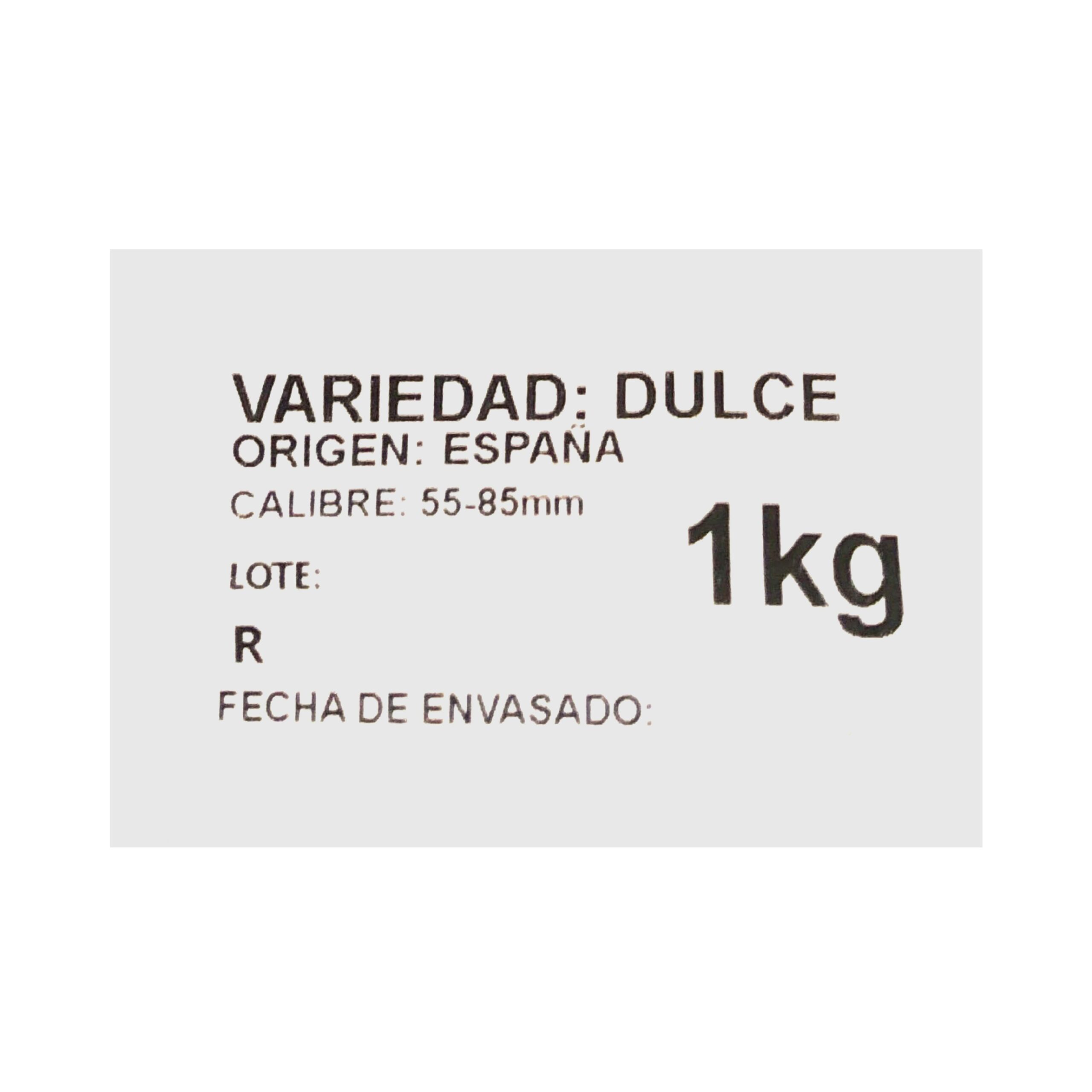 Etiqueta Cebollas dulces sabor suave