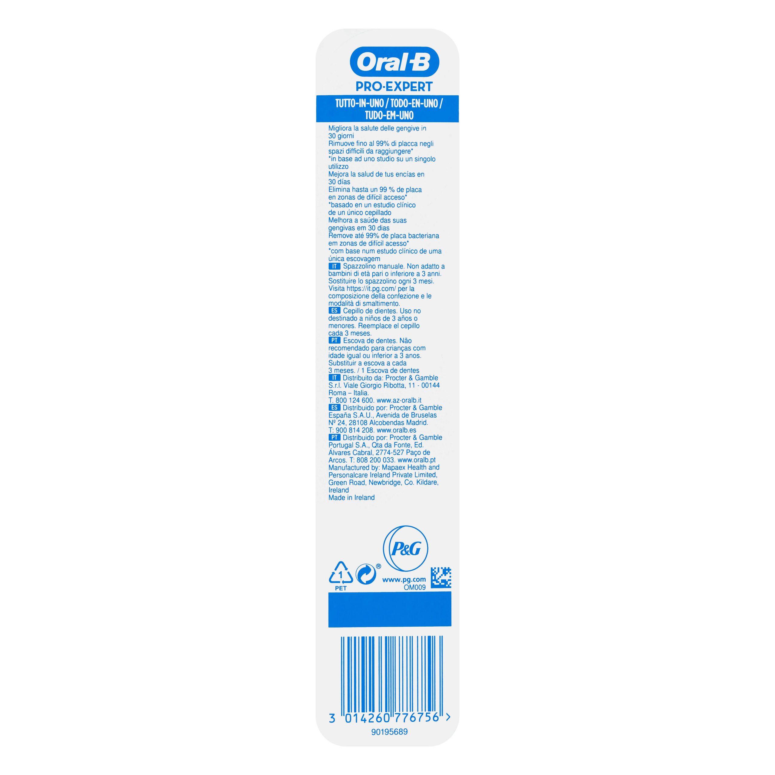 Etiqueta Cepillo dental Medio Oral-B