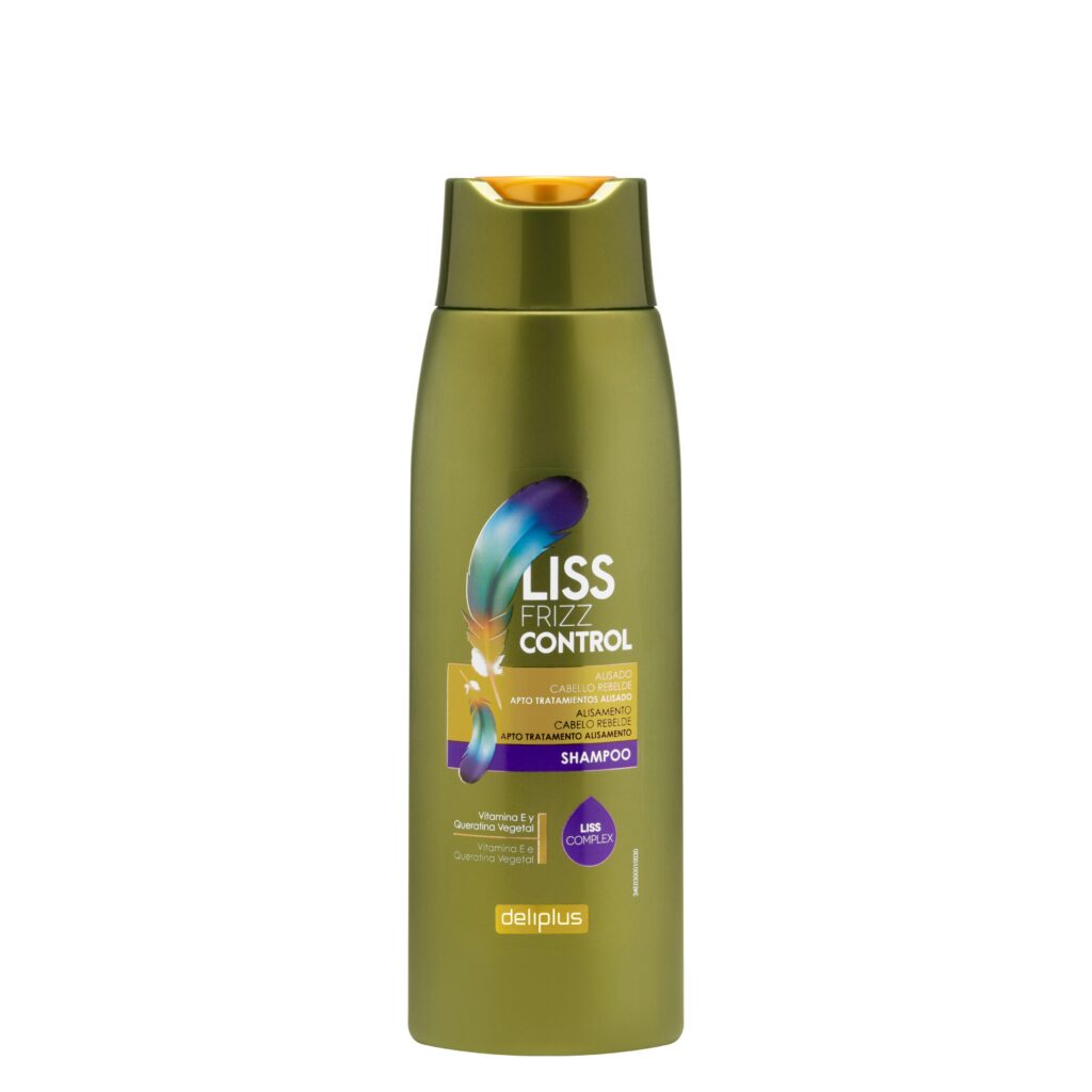 Champú Liss Frizz Control Deliplus cabello rebelde con vitamina E y queratina