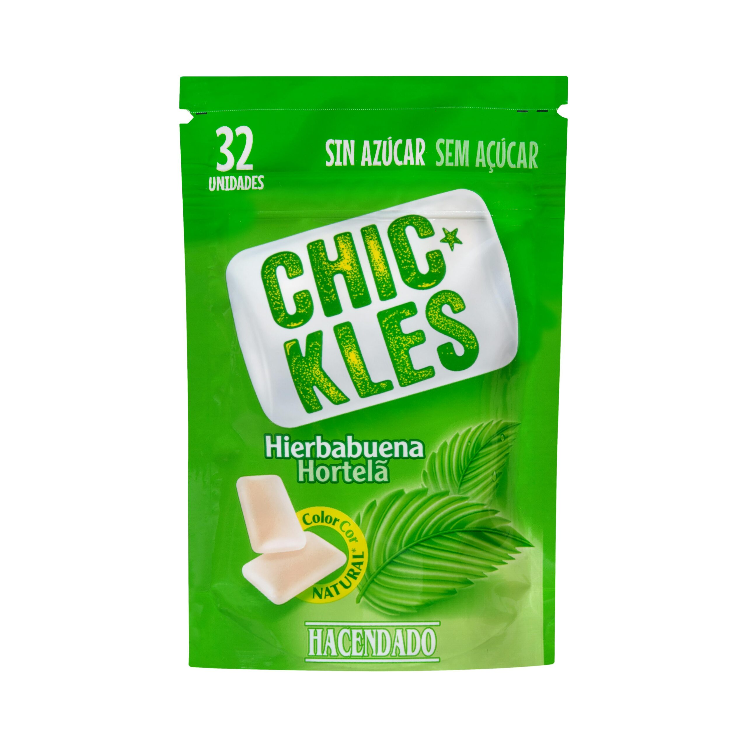Chicles hierbabuena gragea Hacendado Mercadona