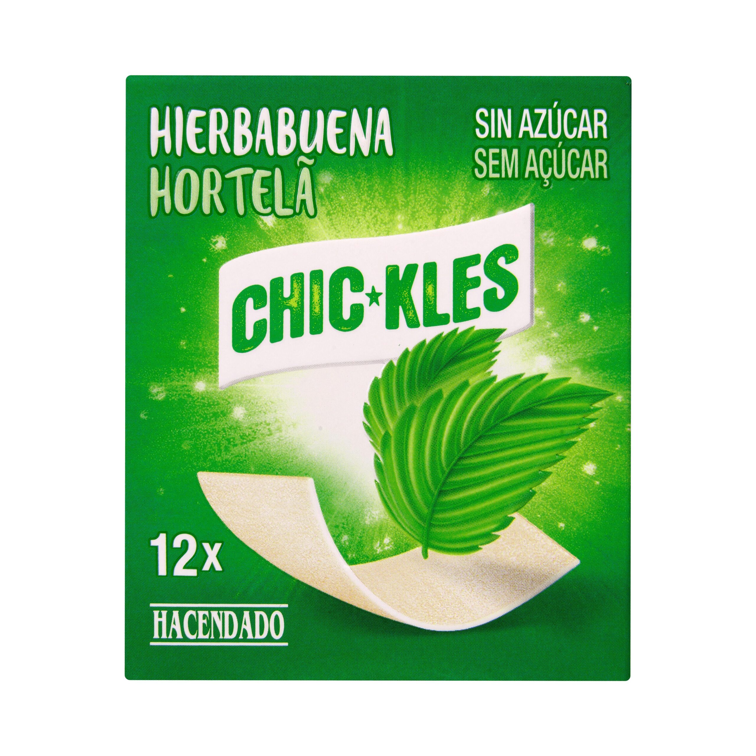 Chicles hierbabuena lámina Hacendado Mercadona