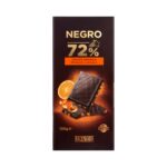 Chocolate negro 72% cacao Hacendado con trozos de naranja Chocolate negro 72% cacao Hacendado con trozos de naranja