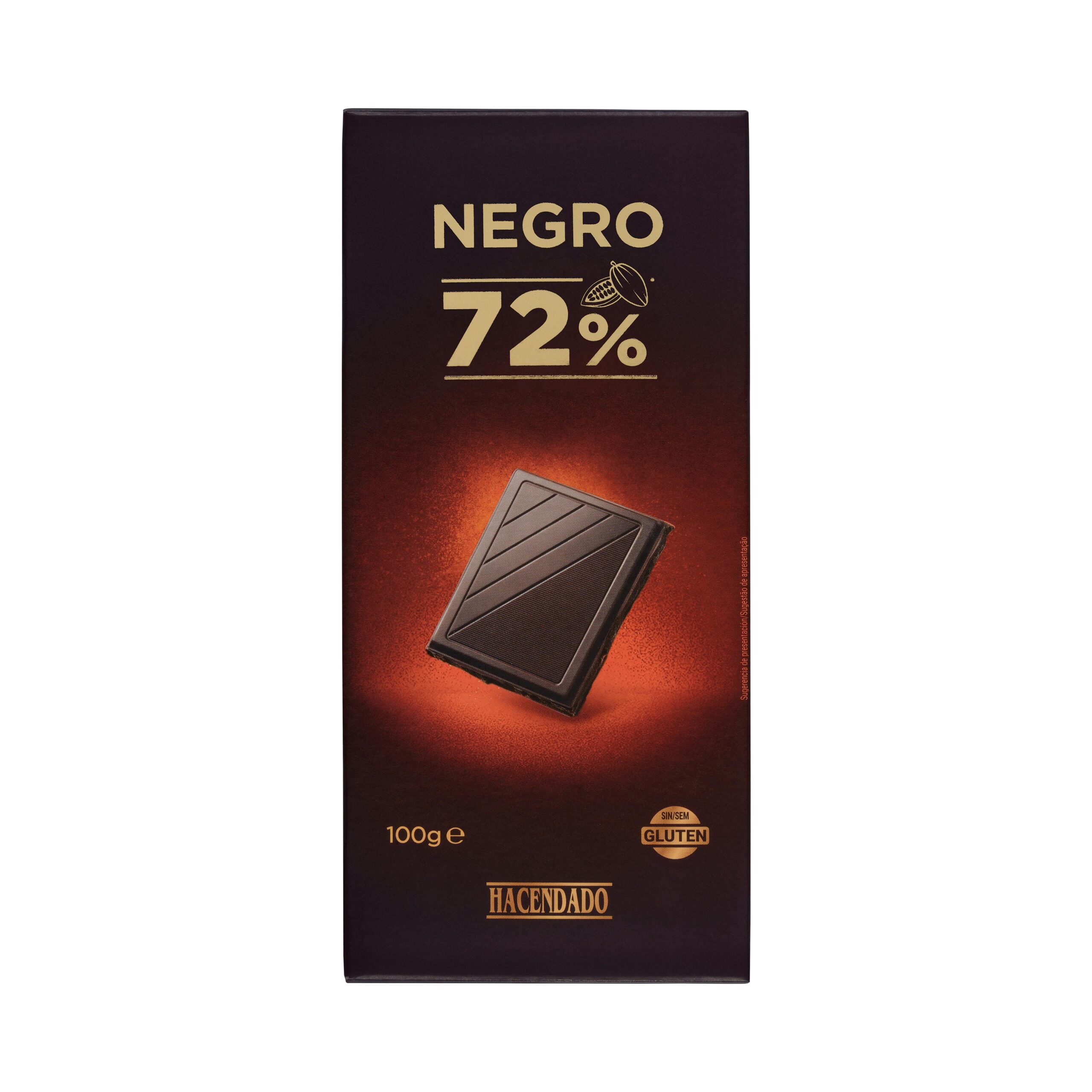 Chocolate negro 72% de cacao Hacendado Mercadona