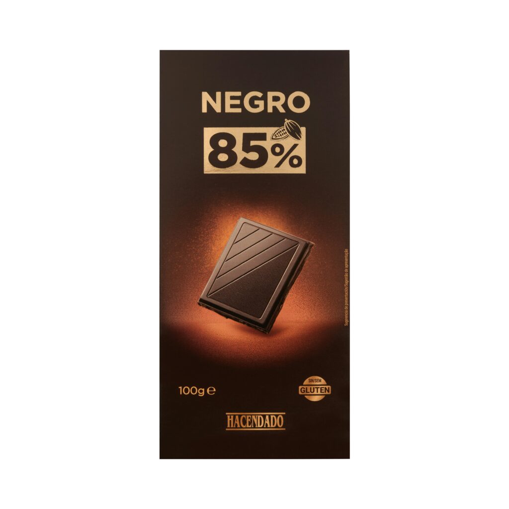 Chocolate negro 85% cacao Hacendado