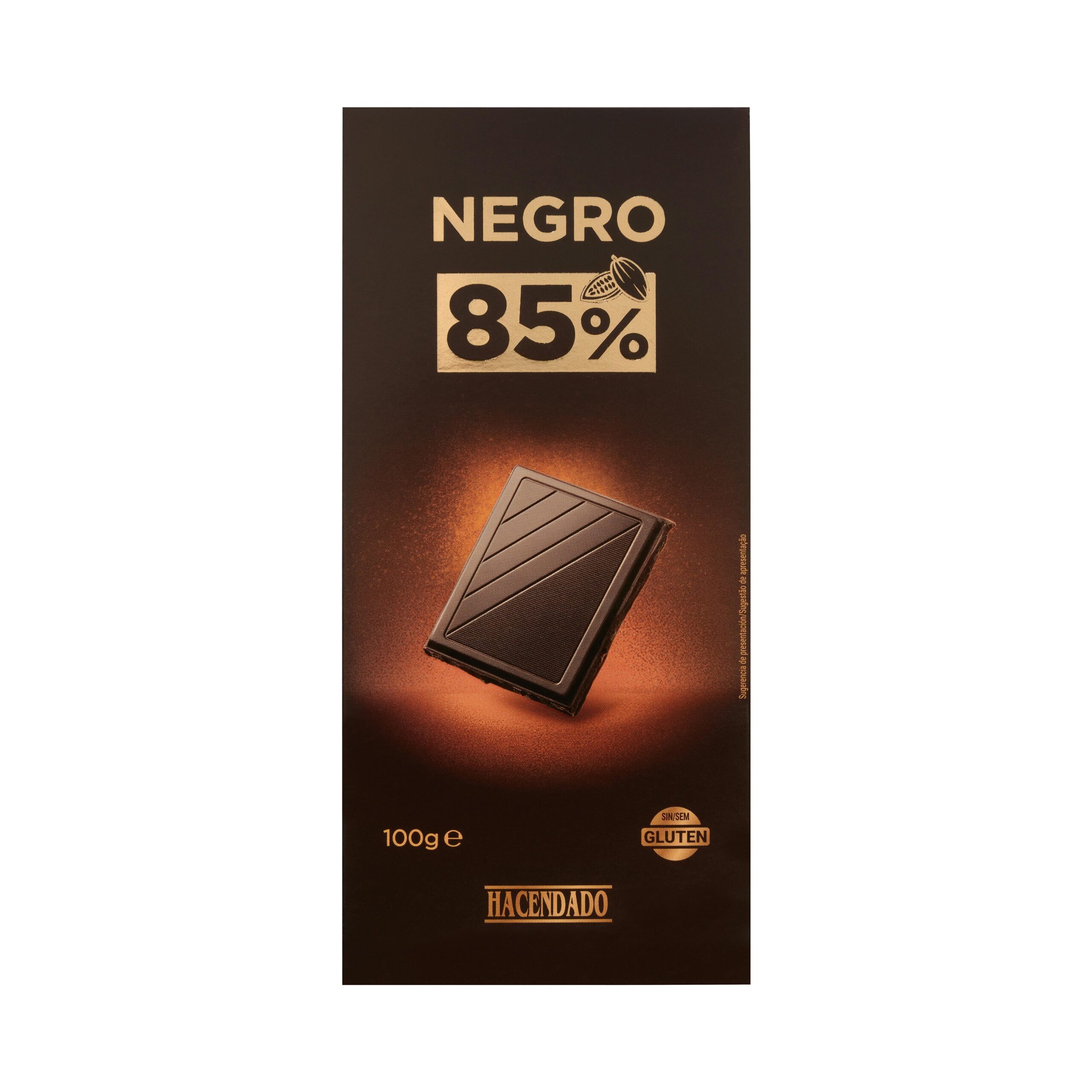 Chocolate negro 85% cacao Hacendado Mercadona