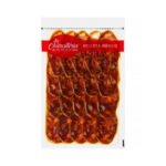 Chorizo de bellota ibérico cular cortado a máquina envasado al vacío Chorizo de bellota ibérico cular cortado a máquina envasado al vacío