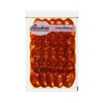 Chorizo de cebo ibérico cortado a máquina envasado al vacío