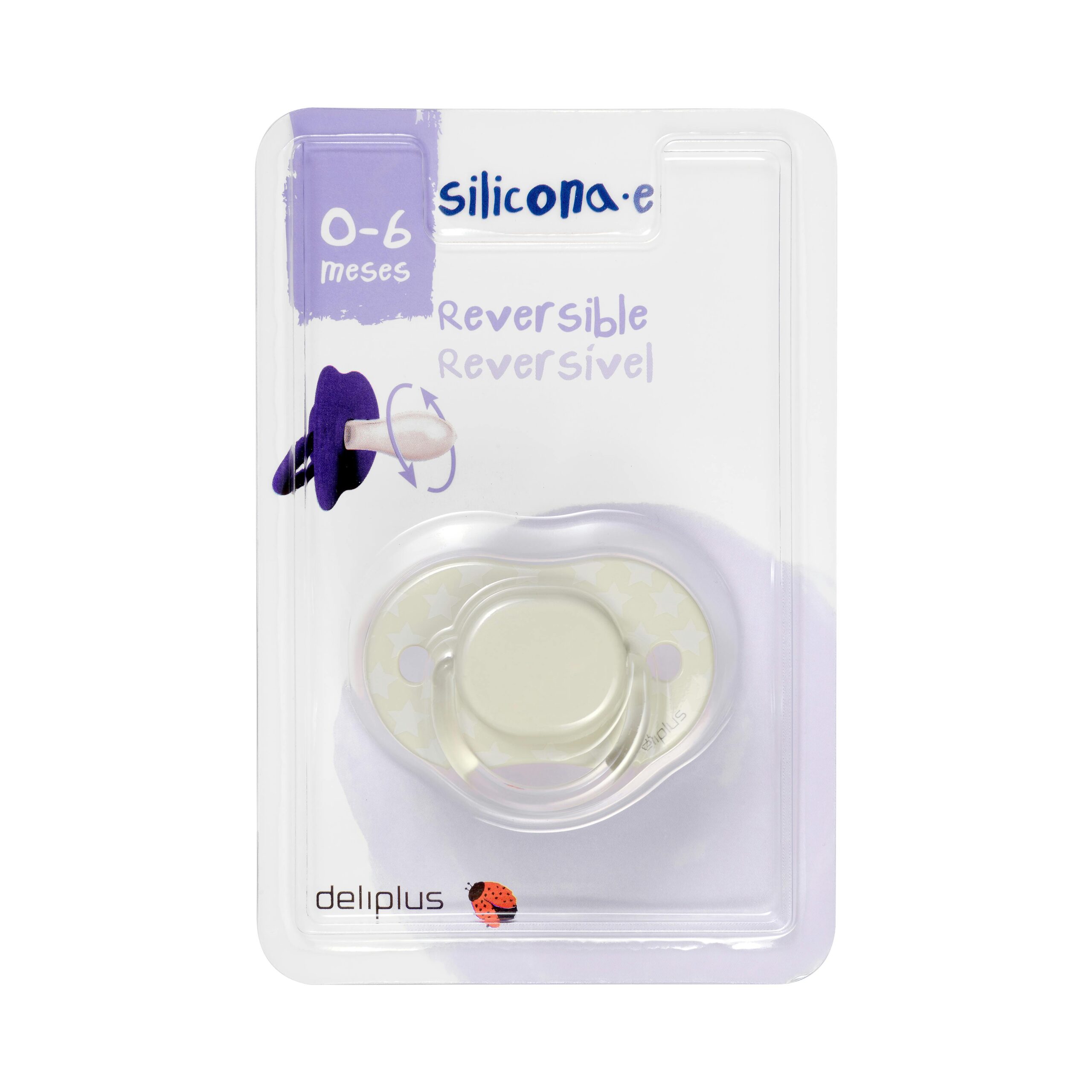 Chupete silicona reversible +0 a 6 meses Deliplus Mercadona
