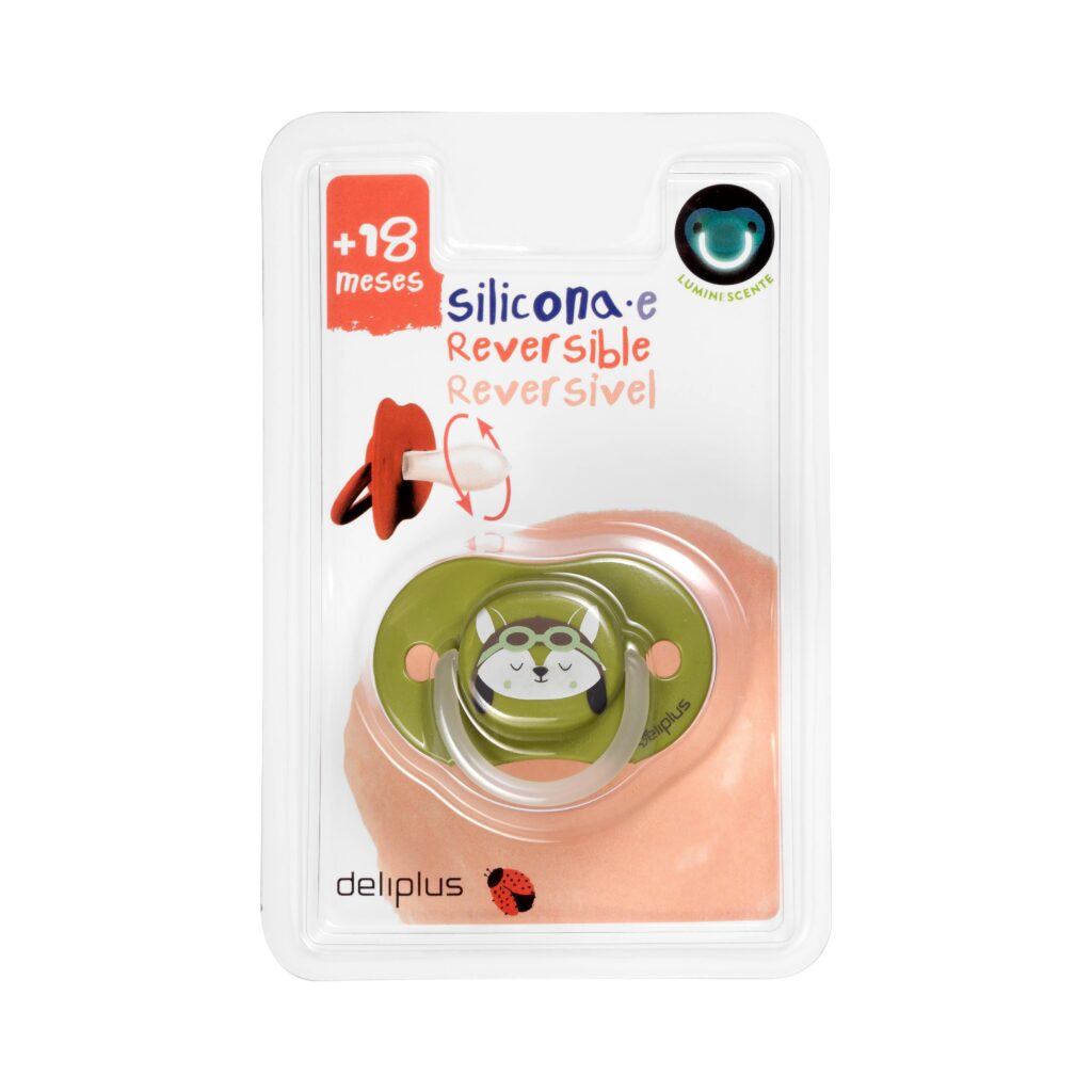 Chupete silicona reversible +18 meses Deliplus