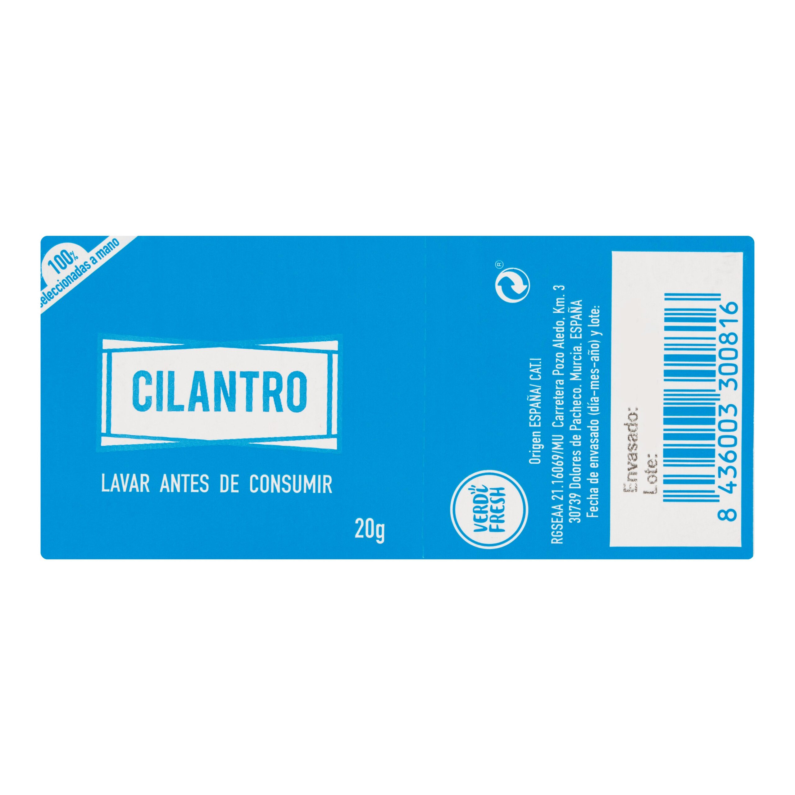 Etiqueta Cilantro